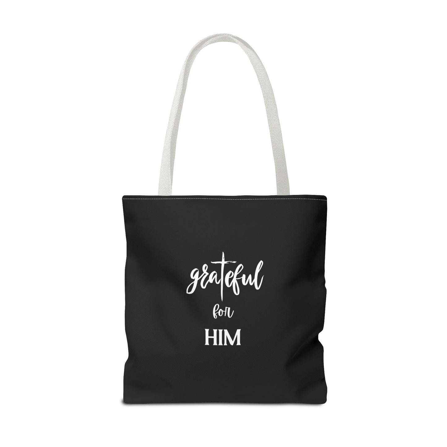 Unisex GraTeful For Him Faith Bible Study Reusable Lunch Bag Everyday Carry Tote Bag