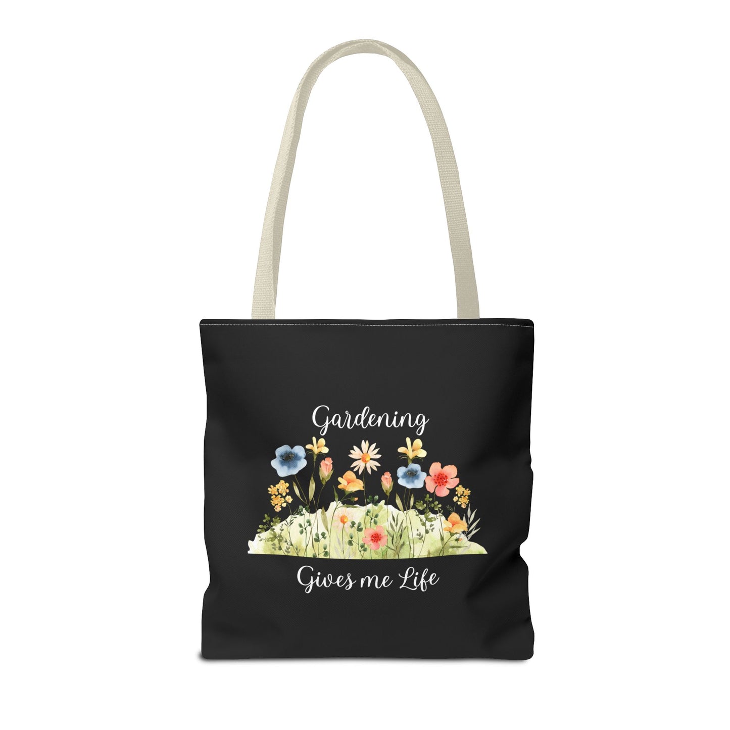 Unisex Gardening Gives Me Life Tote Bag - Black
