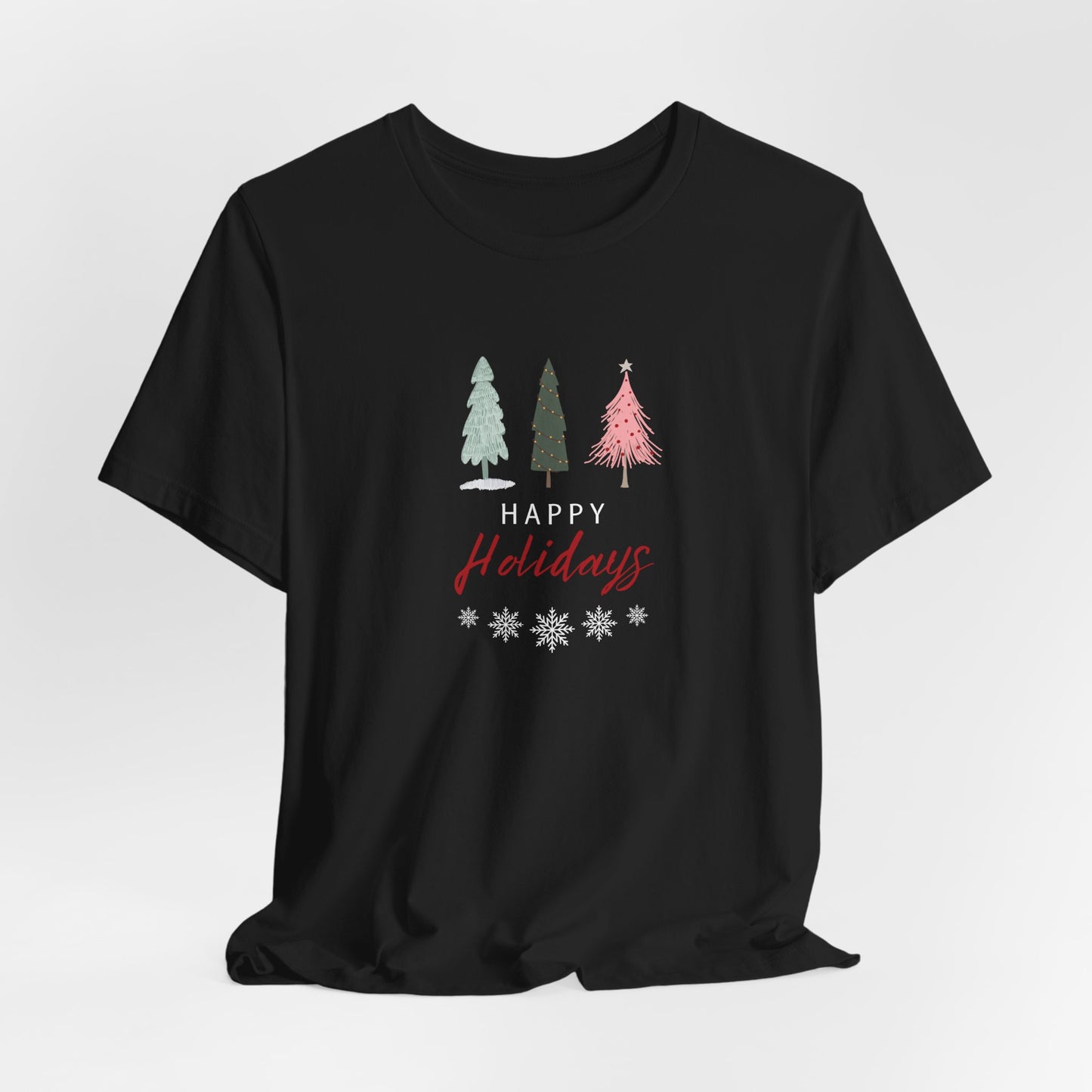 Unisex Jersey Short Sleeve Happy Holidays Seasons Greetings Fall T-Shirt