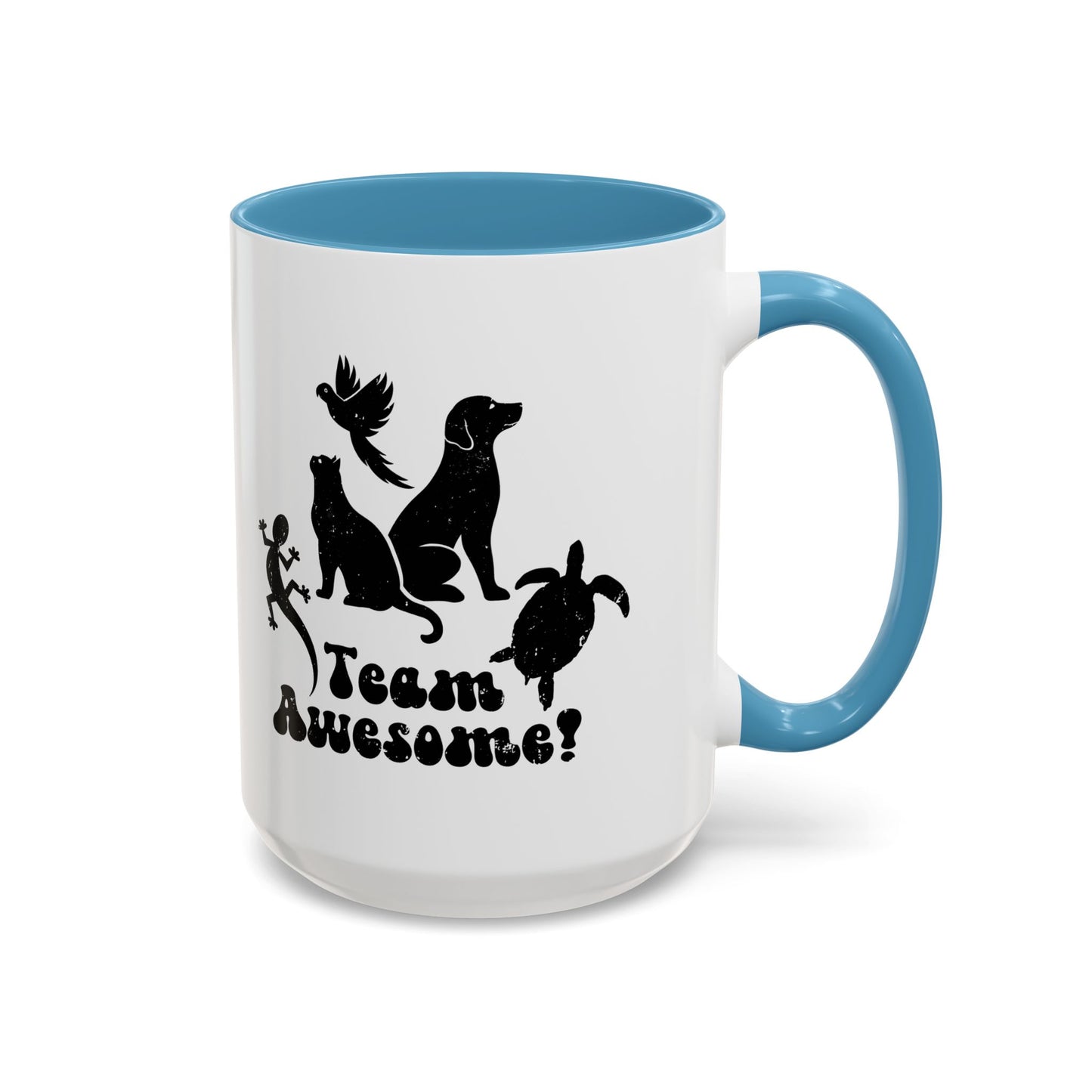 11oz/15oz Animal Lover Lizard Cat Bird Dog Turtle Team Awesome Coffee Mug