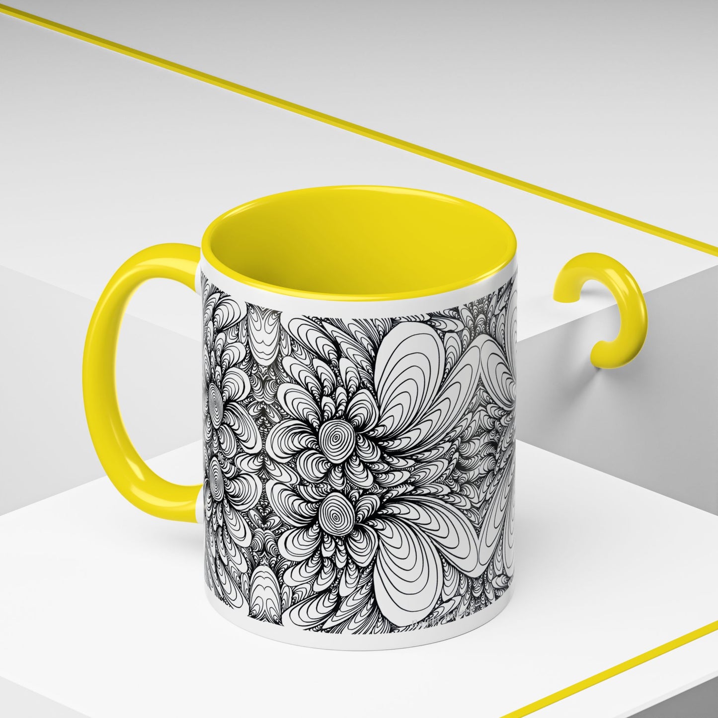 11oz/15oz Original Line Art Mug - Blooms