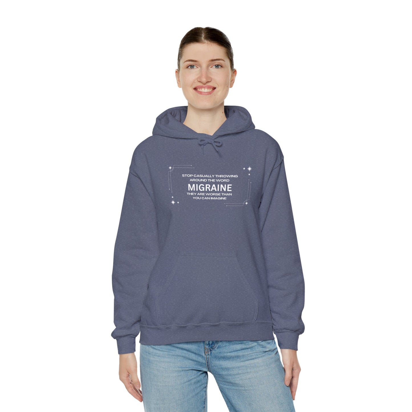 Unisex Migraine Day Invisible Illness Warrior Hooded Sweatshirt