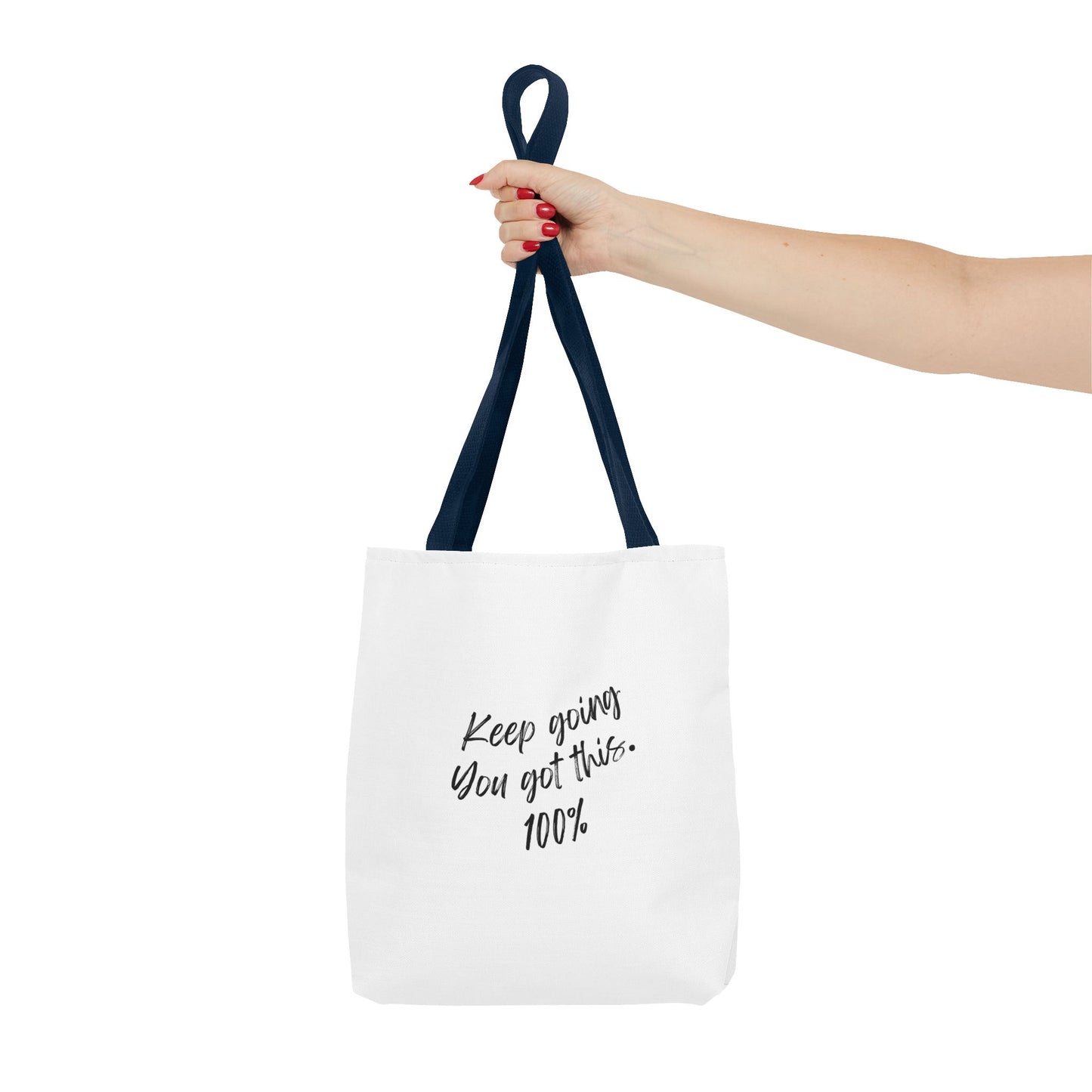 Unisex Positive Motivational Words of Encouragement Mental Health Awareness Reusable Tote Bag