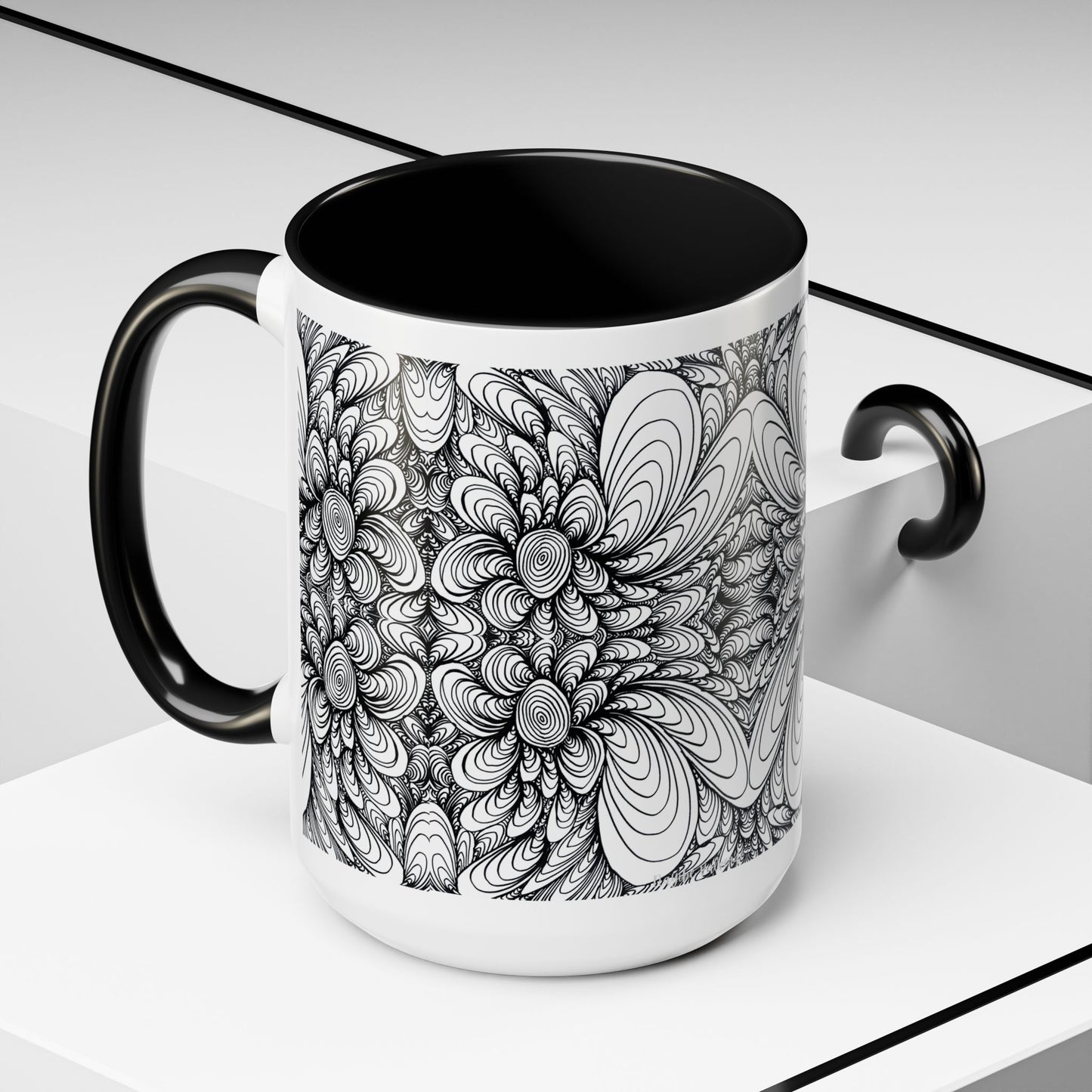 11oz/15oz Original Line Art Mug - Blooms