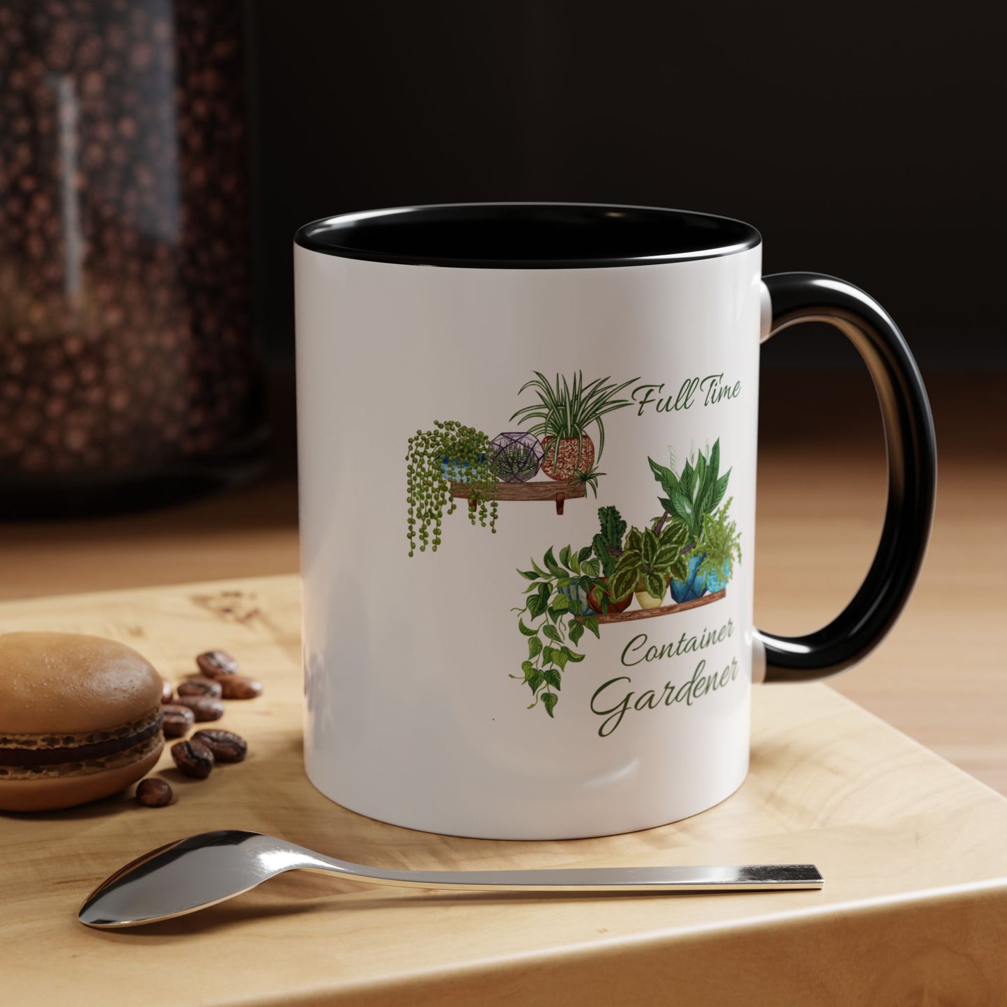 11oz/15oz Garden Themed Full Time Container Gardener Plant Parent Coffee Mug