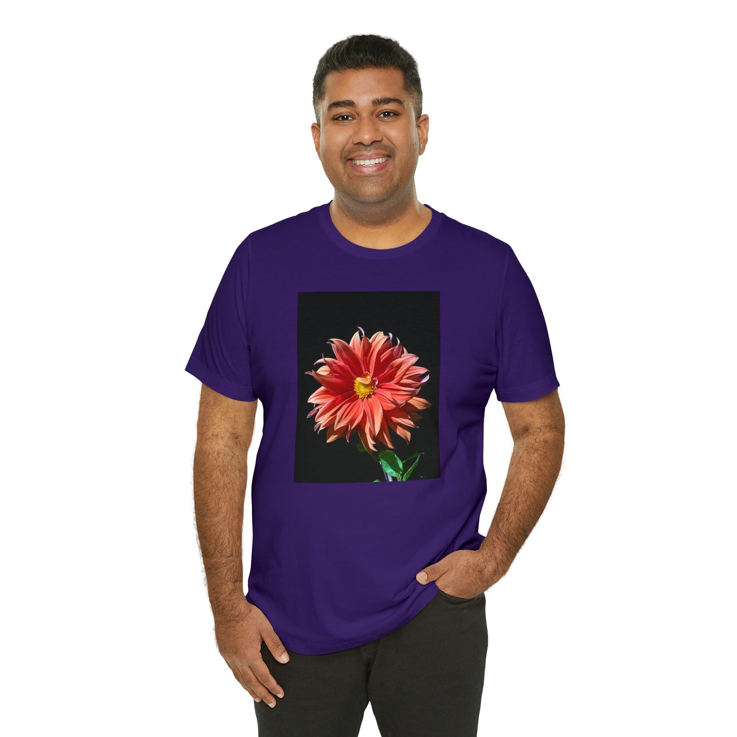 Unisex Jersey Short Sleeve Dahlia Flower T-Shirt