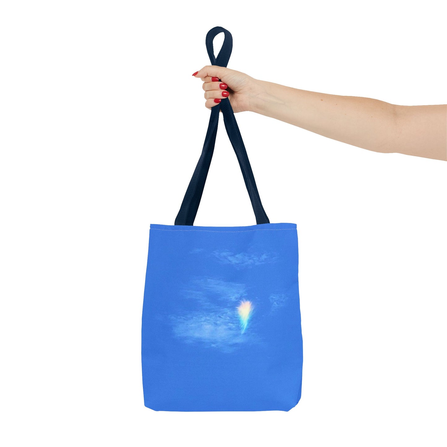 Unisex Fire Rainbow Sky Blue All Over Print Tote Bag