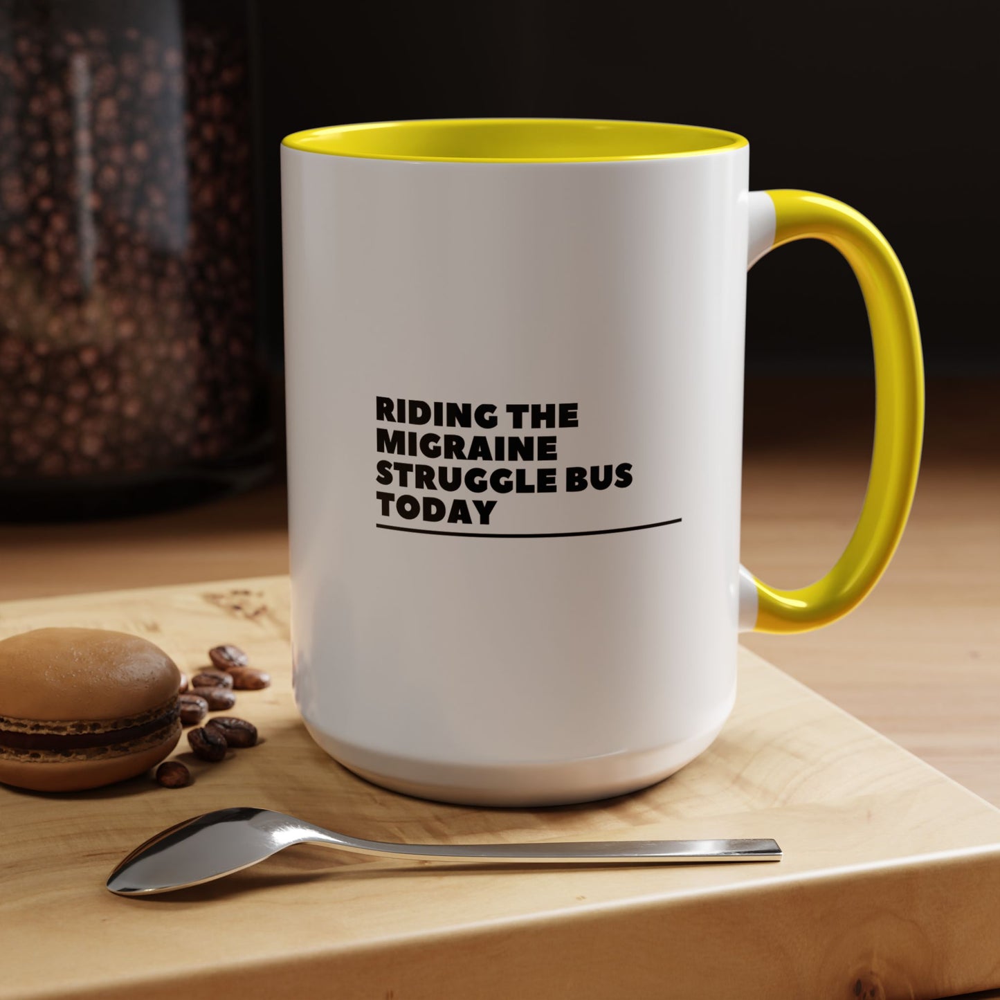 11oz/15oz Migraine Day Invisible Illness Warrior Riding The Migraine Struggle Bus Coffee Mug