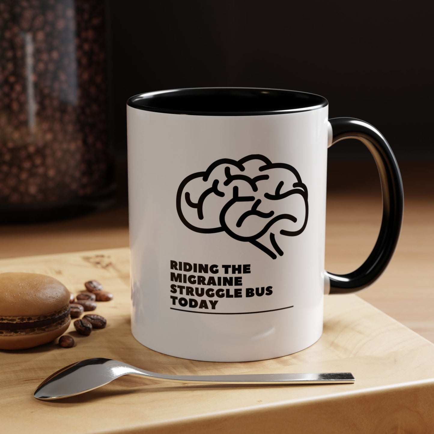 11oz/15oz Migraine Day Invisible Illness Warrior Riding The Migraine Struggle Bus Coffee Mug