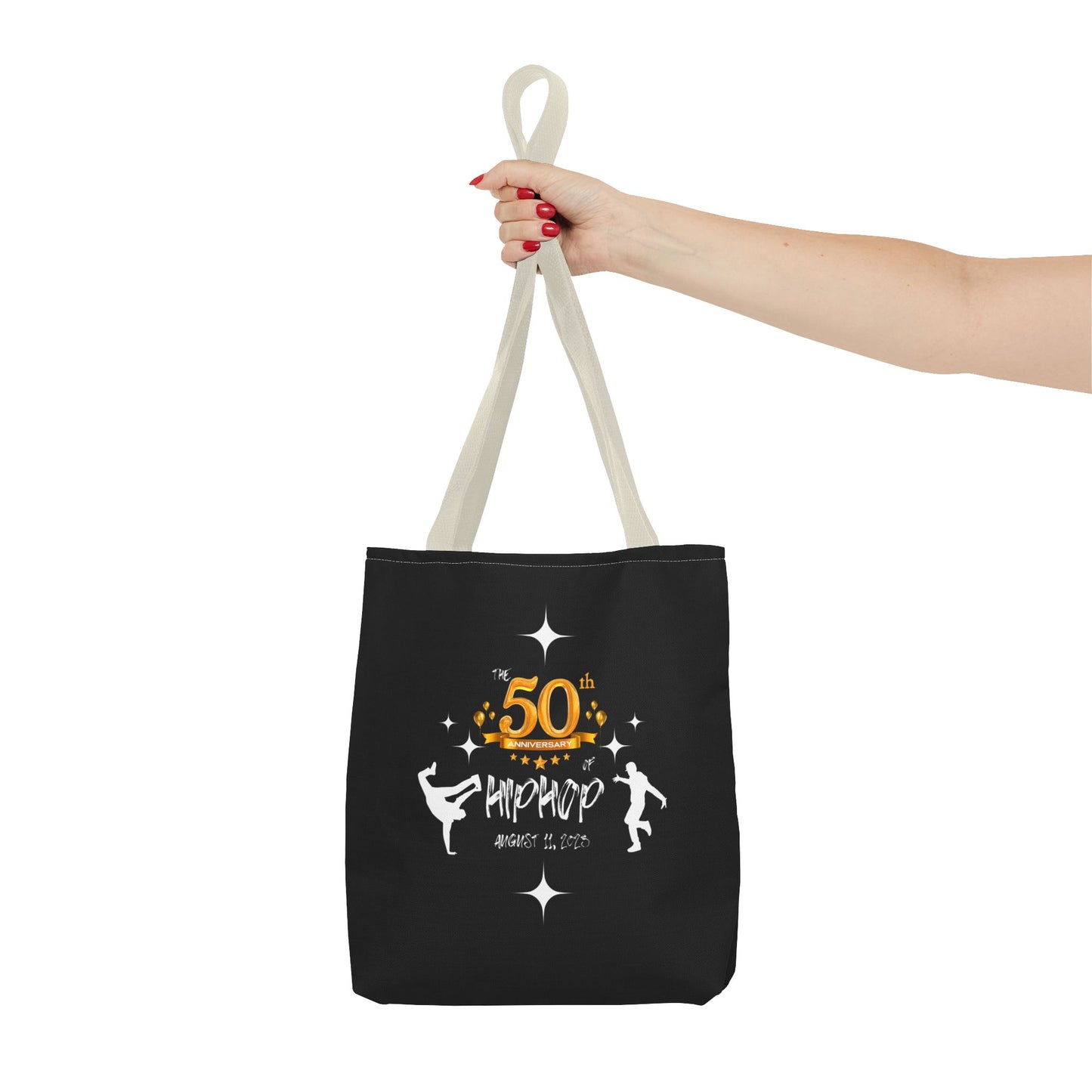 Unisex 50th Anniversary of HipHop August 11, 2023 Commemorative Tote Bag HipHop Anniversary Tote Music Fan Tote Bag Gift For DJ Music Lover
