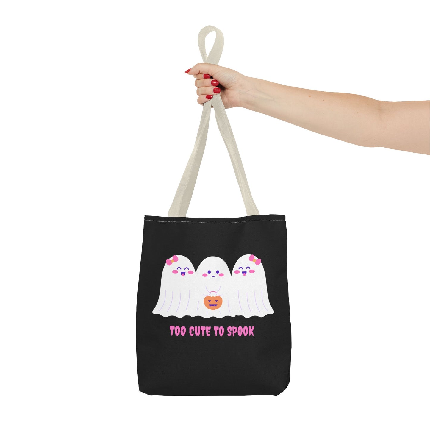 Cute Ghost Halloween Tote Bag Gift for Halloween Spooky Season Trick or Treating Bag Halloween Tote Fall Tote Bag Cute Tote Gift Idea