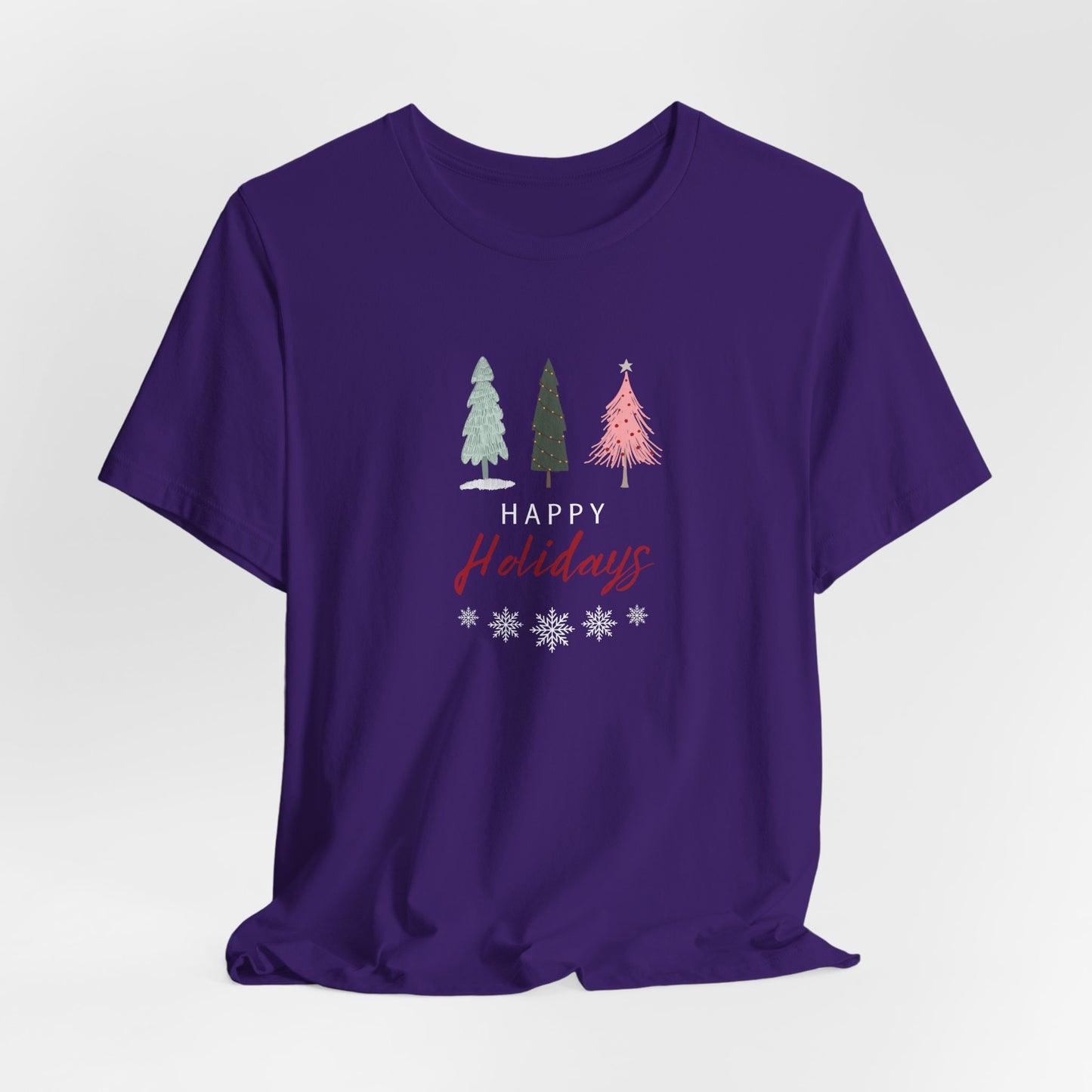 Unisex Jersey Short Sleeve Happy Holidays Seasons Greetings Fall T-Shirt