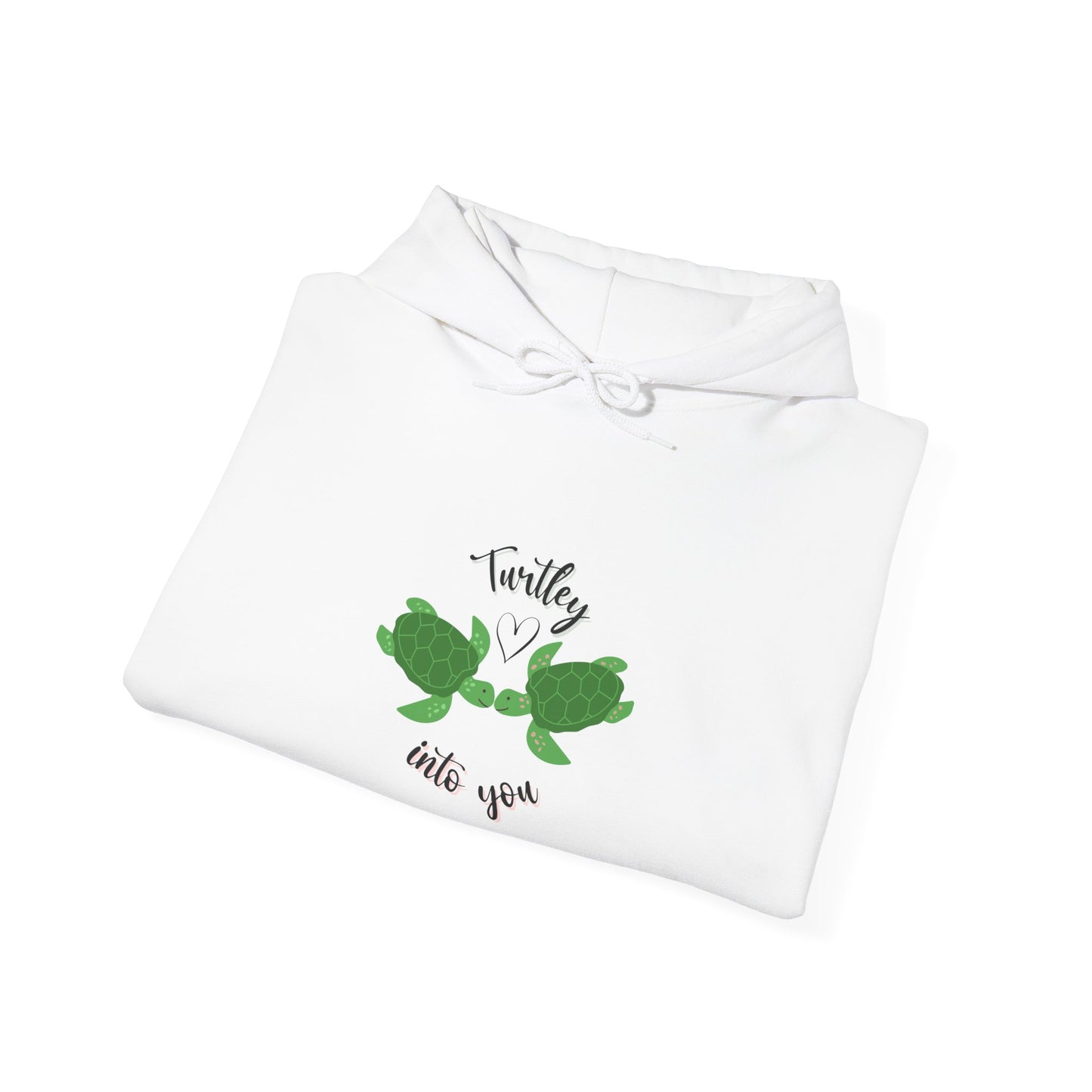 Unisex Cute Turtle Lover Turtley Into You Hooded Sweatshirt