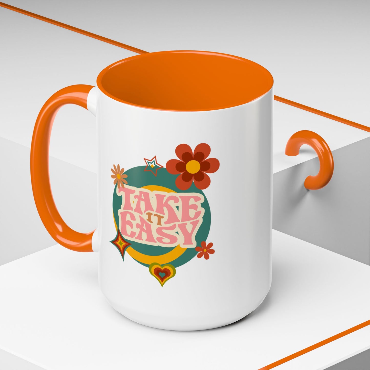 11oz/15oz Retro Vibes Take It Easy Coffee Mug