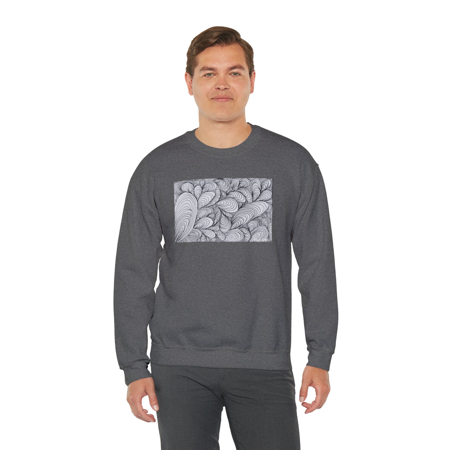 Unisex Original Rough Art Midsize Print Sweatshirt - Vapors