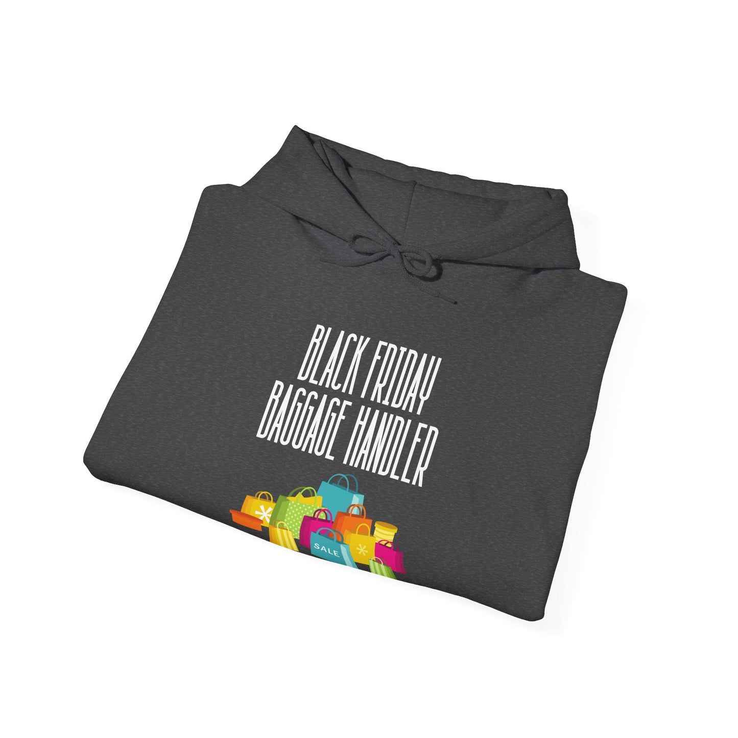 Unisex Heavy Blend™ Black Friday Christmas Sales Baggage Handler Shopping Sales Hooded Sweatshirt