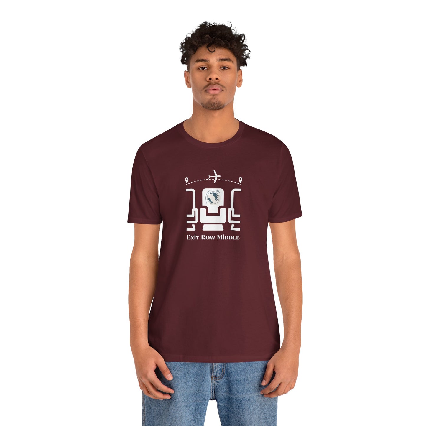 Unisex Jersey Short Sleeve Exit Row Middle Travel T-Shirt
