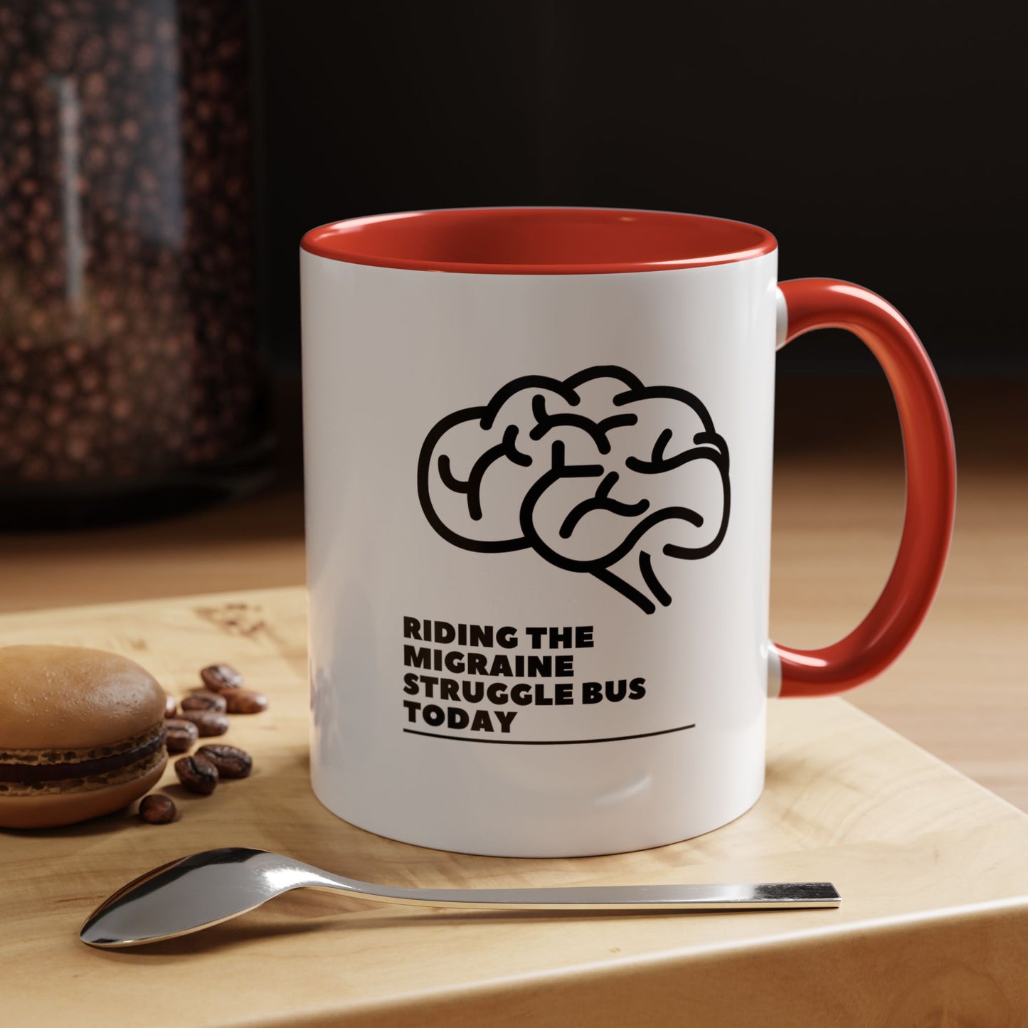 11oz/15oz Migraine Day Invisible Illness Warrior Riding The Migraine Struggle Bus Coffee Mug