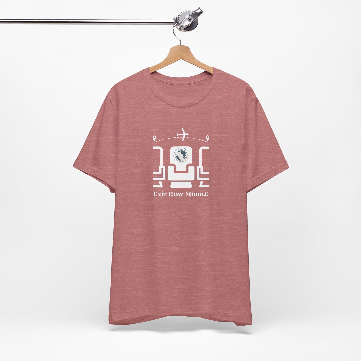 Unisex Jersey Short Sleeve Exit Row Middle Travel T-Shirt