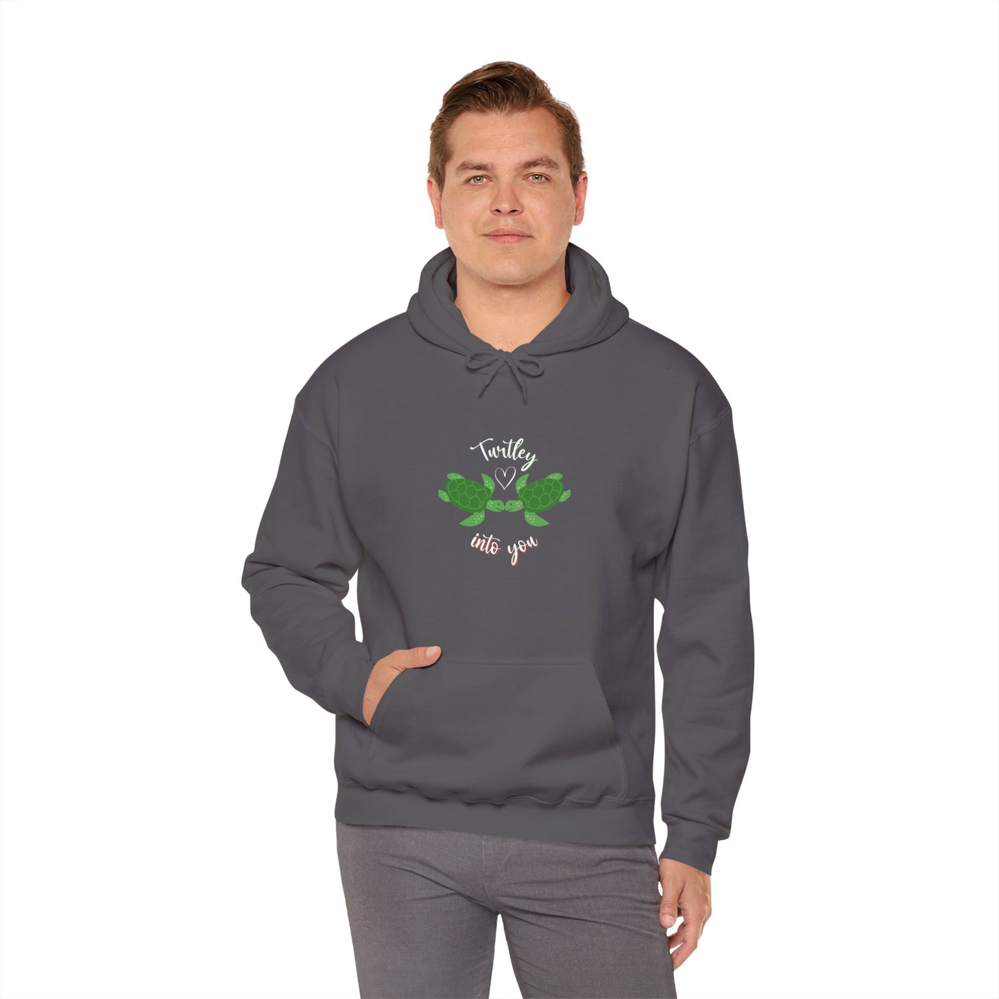 Unisex Cute Turtle Lover Turtley Into You Hooded Sweatshirt
