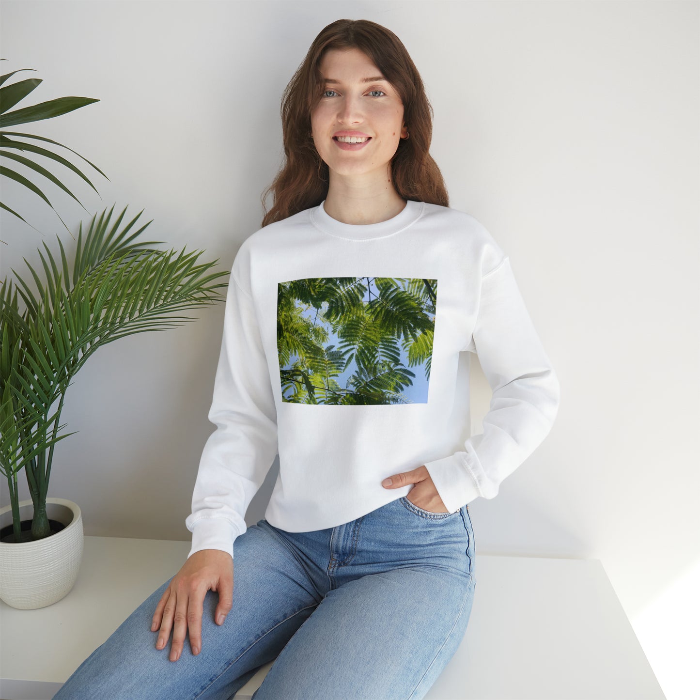 Unisex Heavy Blend™ Crewneck Original Print Silk Canopy Sweatshirt