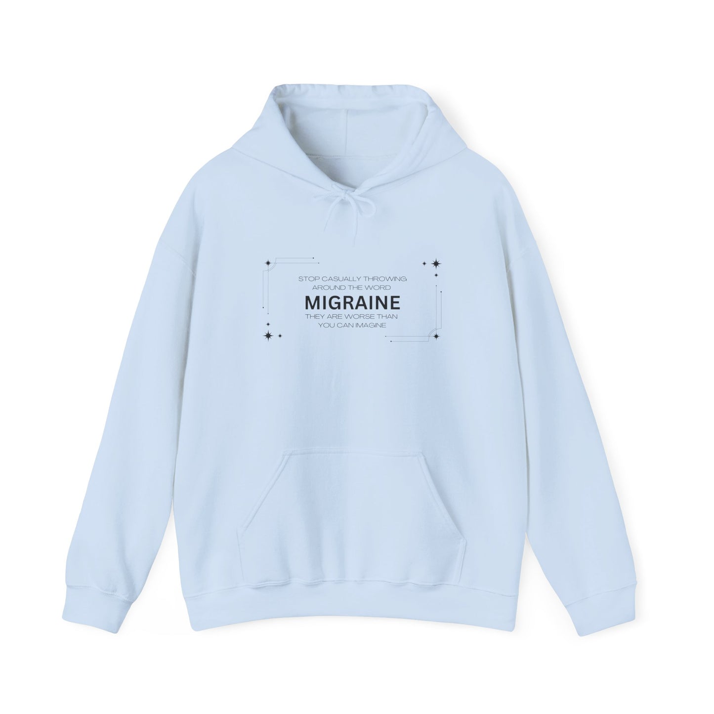 Unisex Migraine Day Invisible Illness Warrior Hooded Sweatshirt