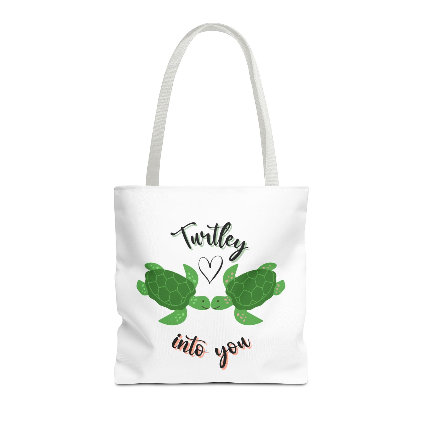 Unisex Cute Turtle Lover Turtley Into You Tote Bag