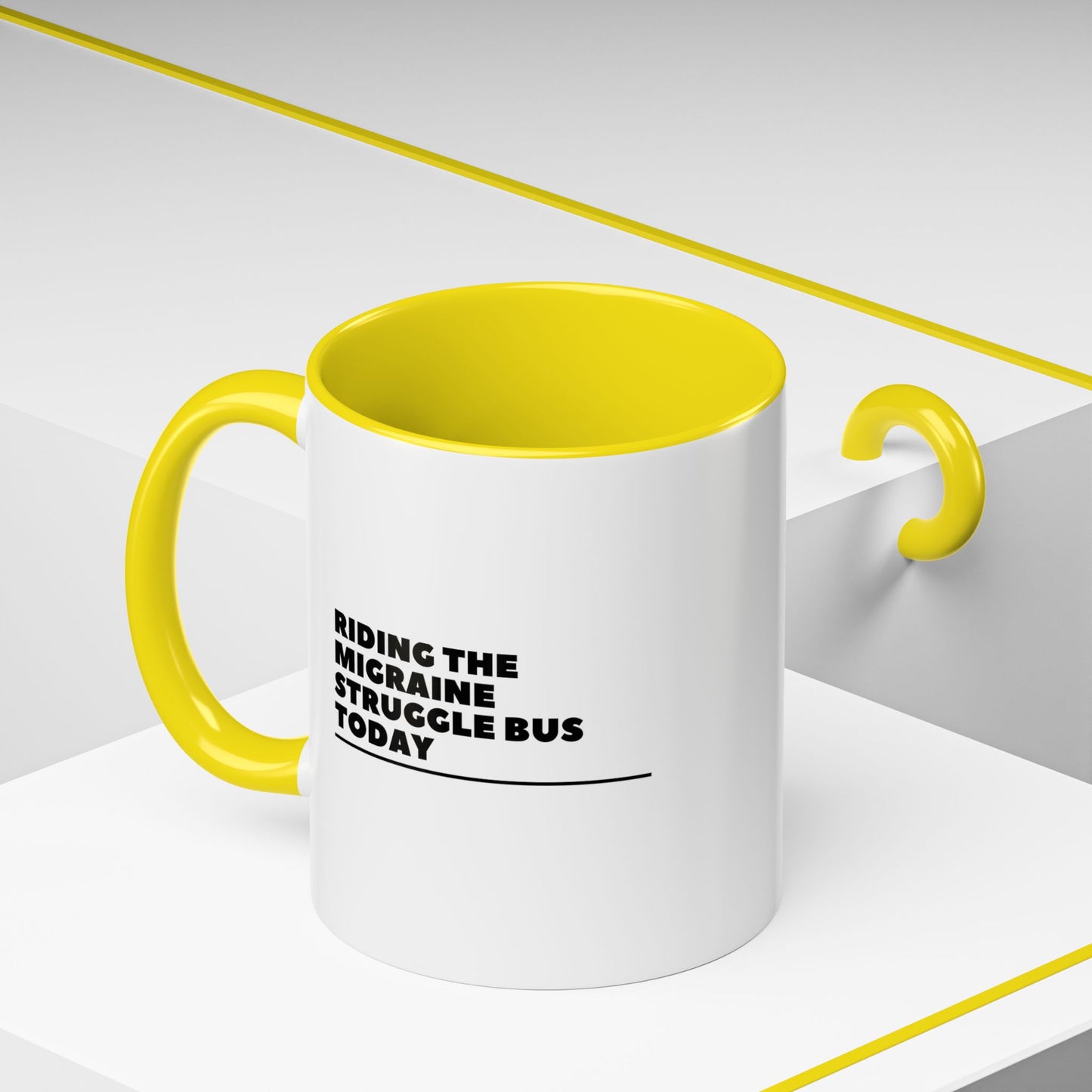 11oz/15oz Migraine Day Invisible Illness Warrior Riding The Migraine Struggle Bus Coffee Mug
