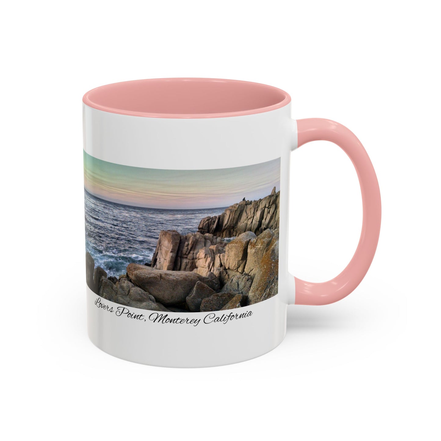 11oz/15oz Ocean View Travelers Coffee Mug Lovers Point, Monterey California San Francisco Bay Area Keepsake
