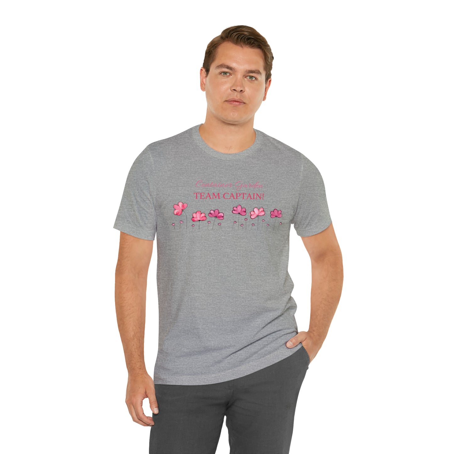 Unisex Gardening Shirt, Container Garden Team Captain T-Shirt