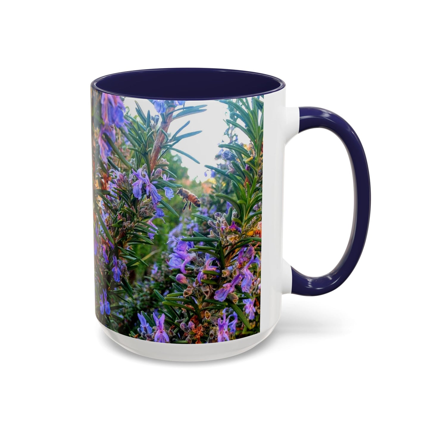 11oz/15oz Garden Themed Rosemary and Bee Pollinator Coffee Mug