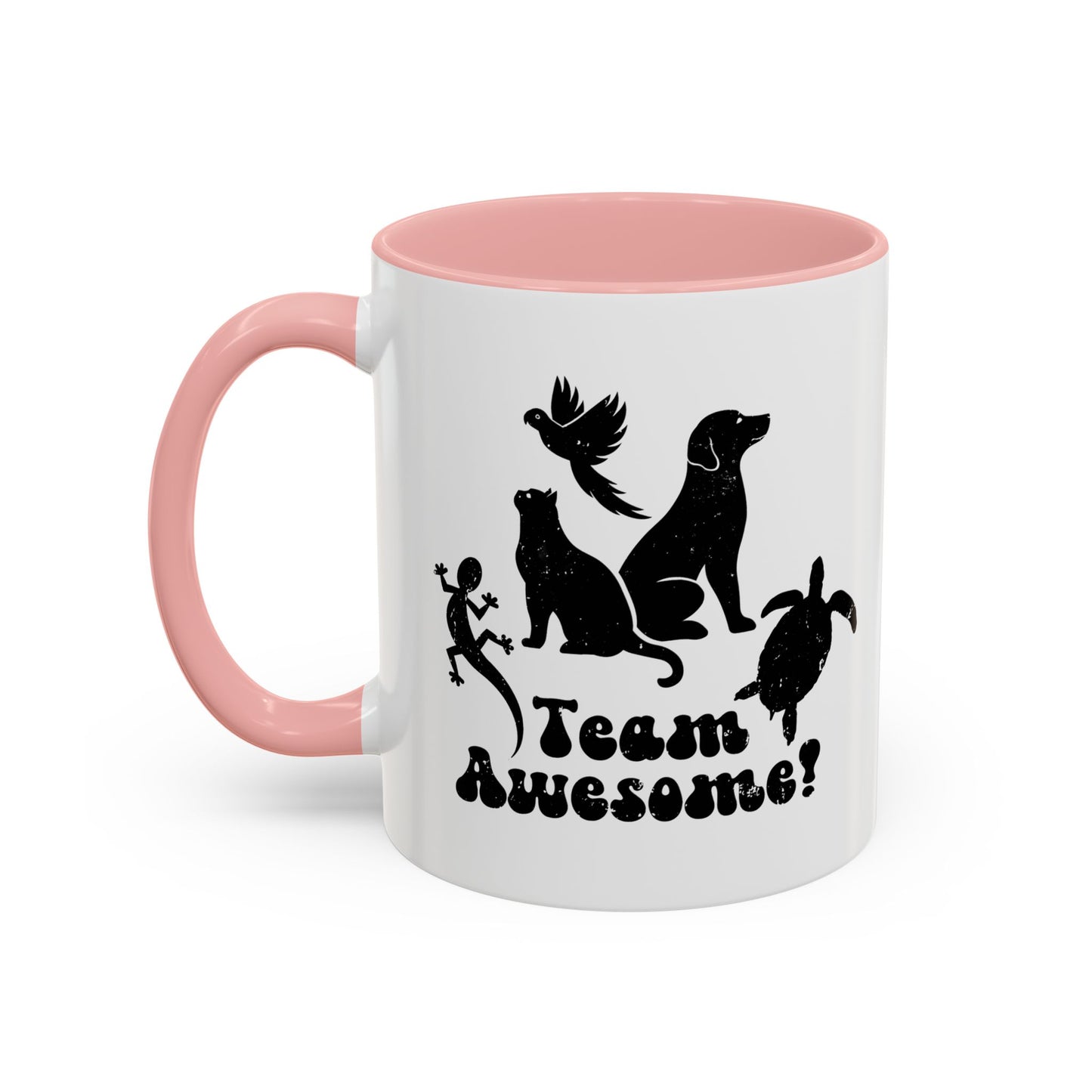 11oz/15oz Animal Lover Lizard Cat Bird Dog Turtle Team Awesome Coffee Mug
