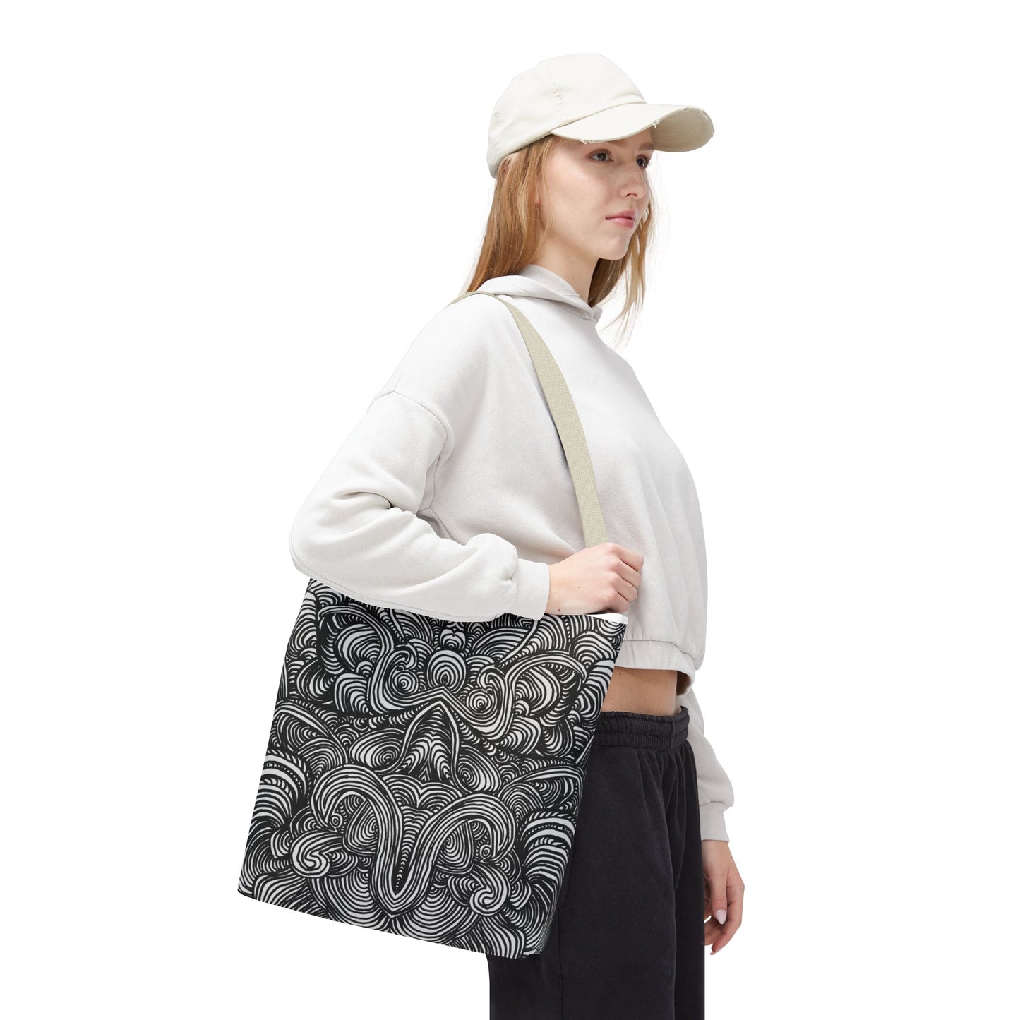 Unisex Original Line Art All Over Print Tote Bag - Mirage