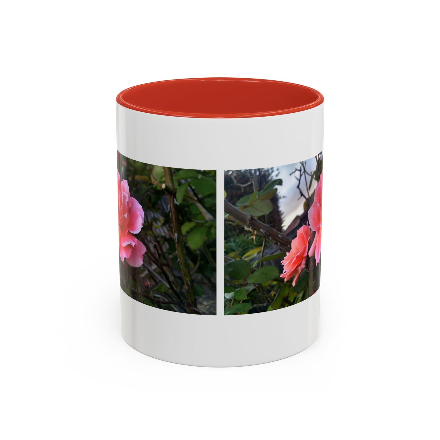 11oz/15oz Garden Themed Double Delight Rose Coffee Mug