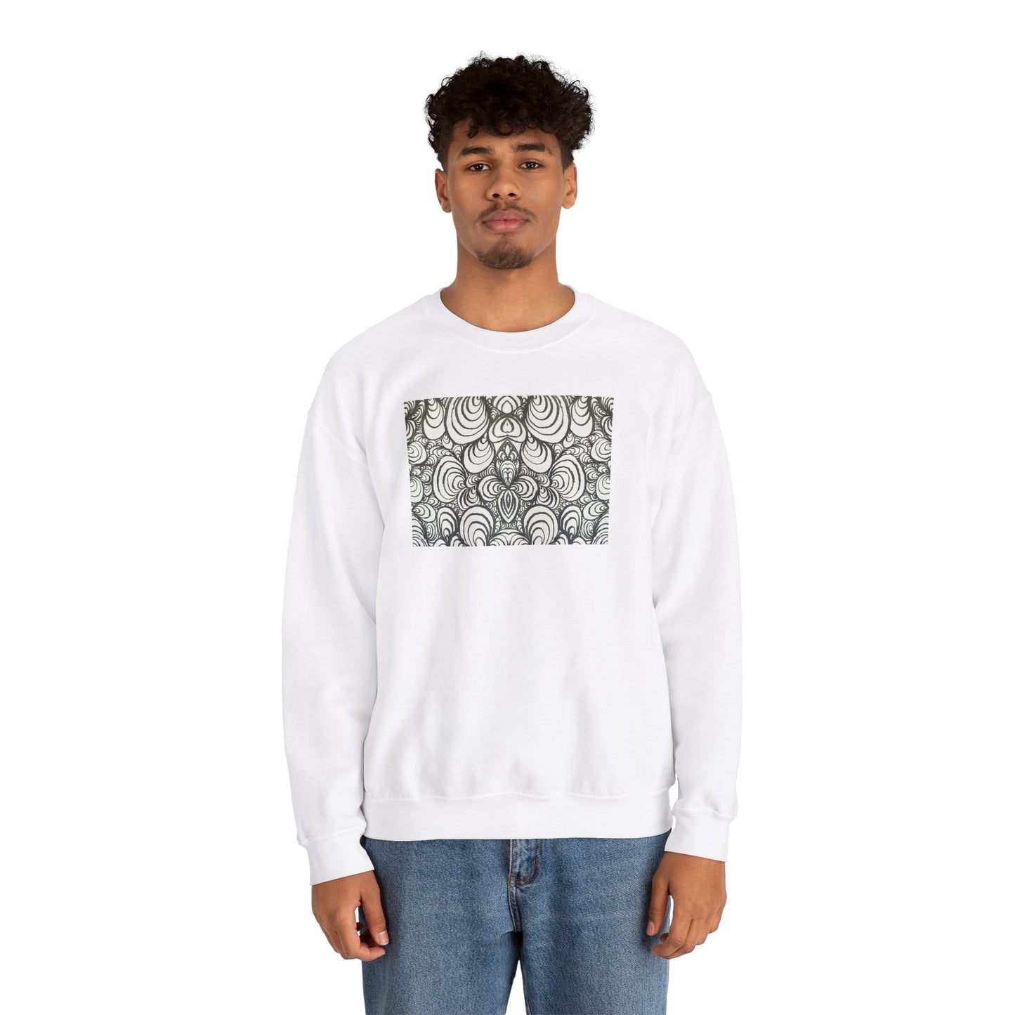 Unisex Original Line Art Sweatshirt - Puzzle Panels 1