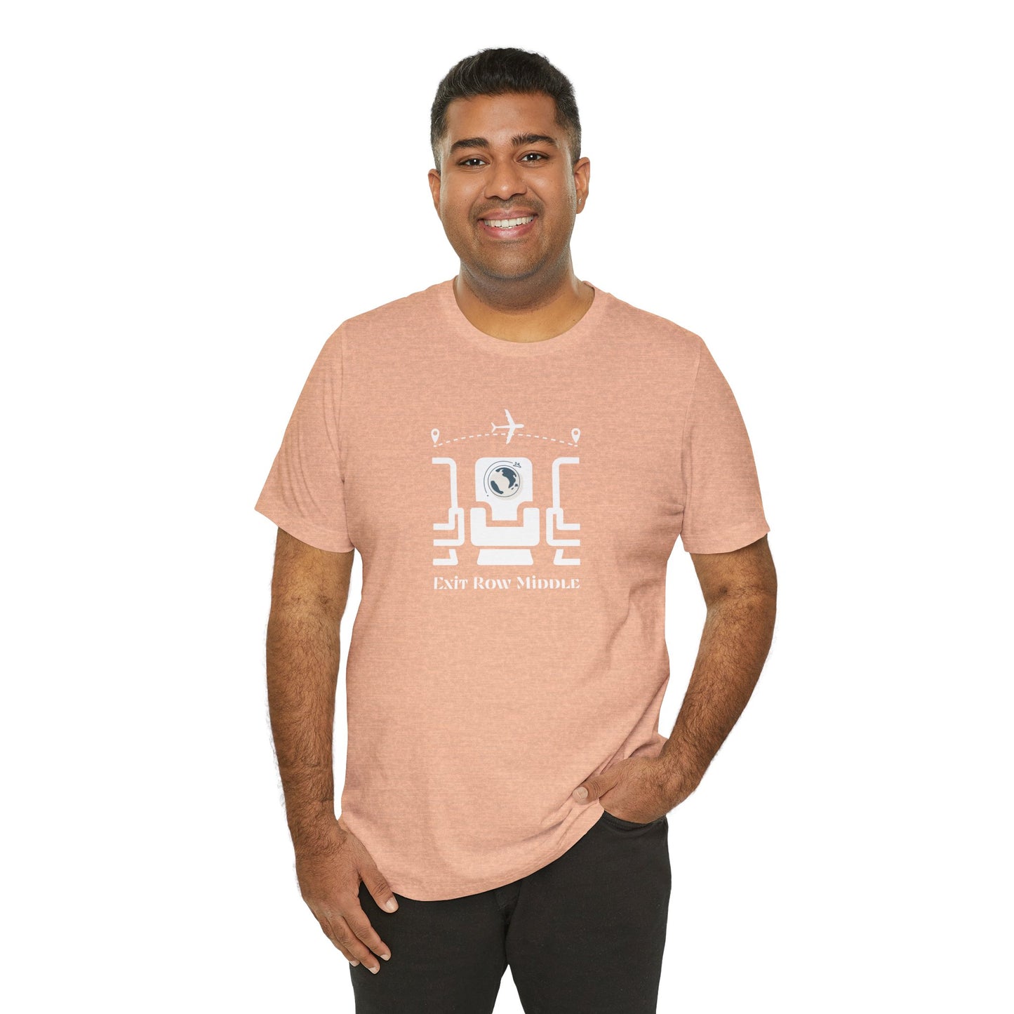 Unisex Jersey Short Sleeve Exit Row Middle Travel T-Shirt