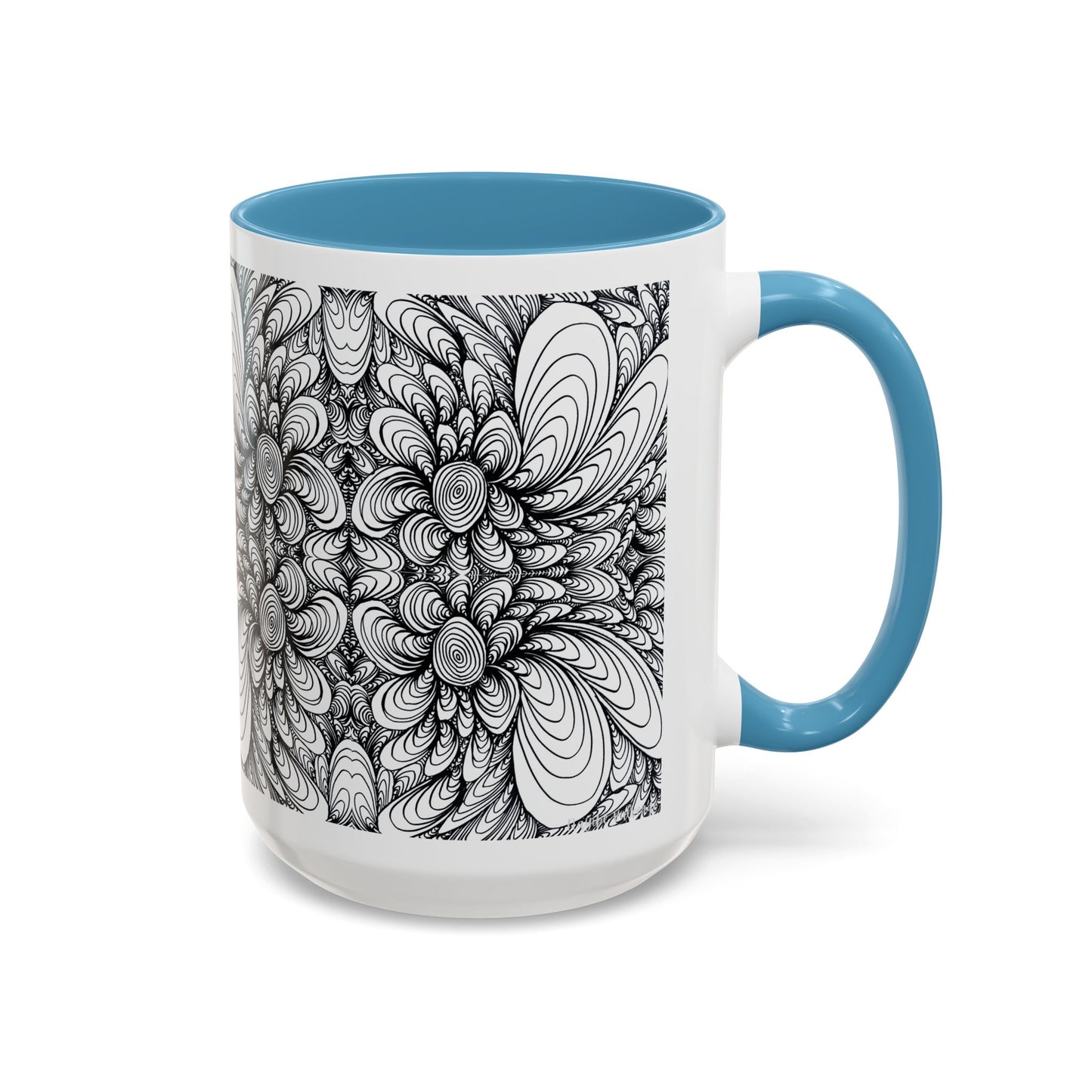 11oz/15oz Original Line Art Mug - Blooms