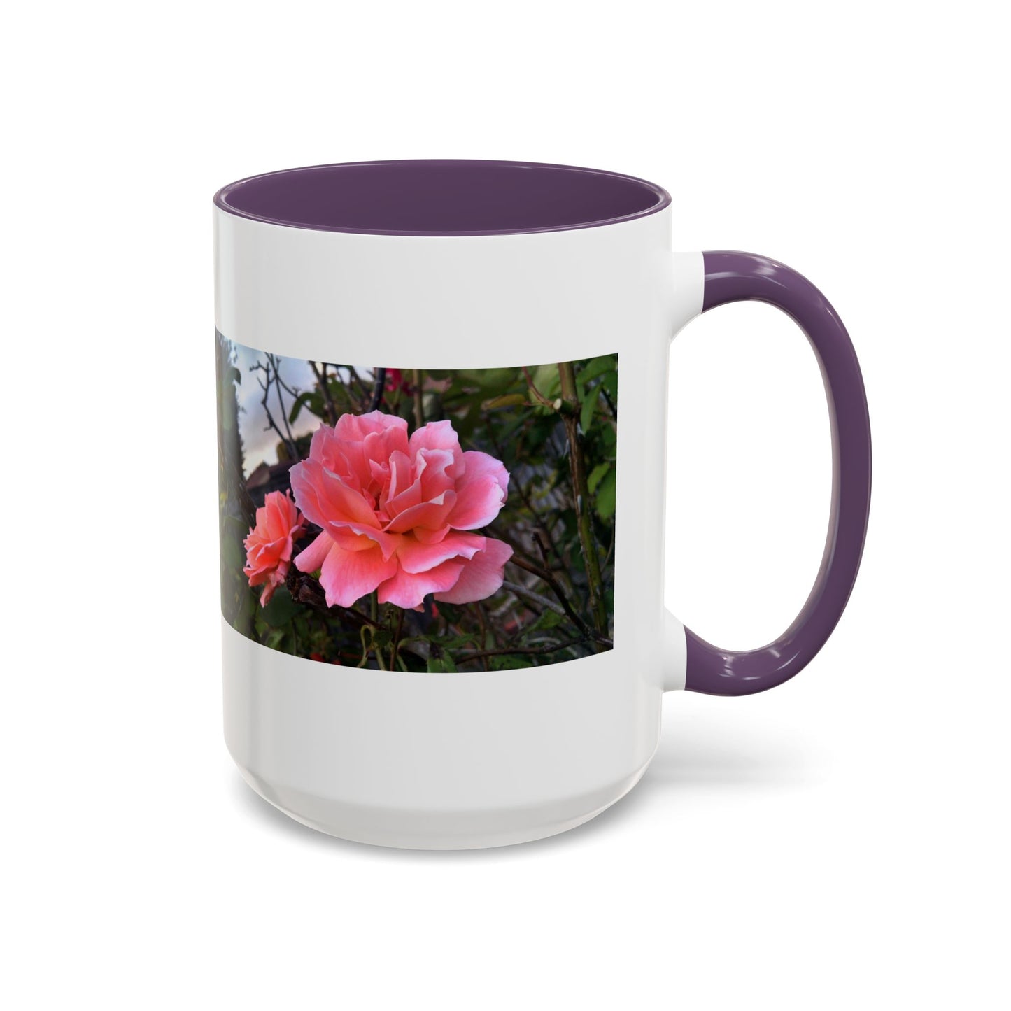 11oz/15oz Garden Themed Double Delight Rose Coffee Mug