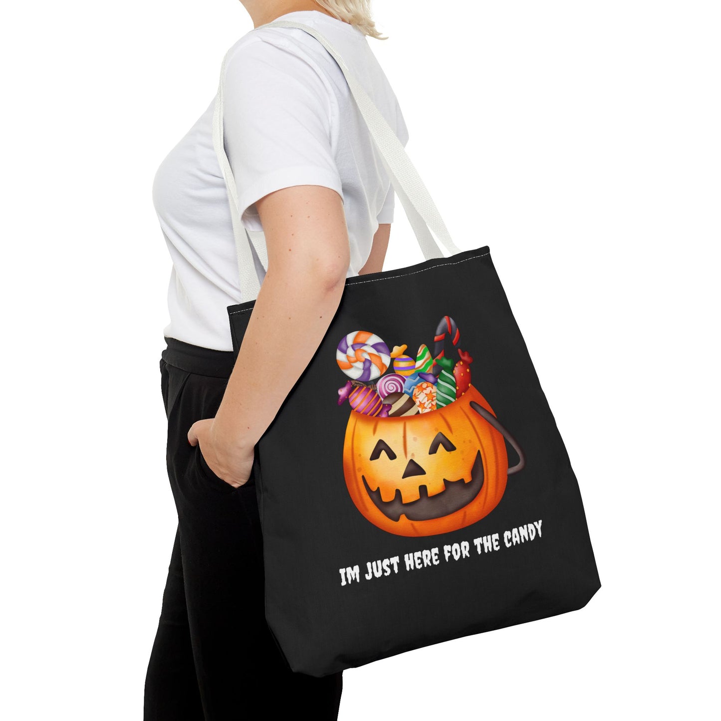 Cute  Pumpkin Themed Halloween Tote Bag Gift for Halloween Spooky Season Tote Trick or Treating Bag Halloween Tote Fall Bag Cute Tote Gift
