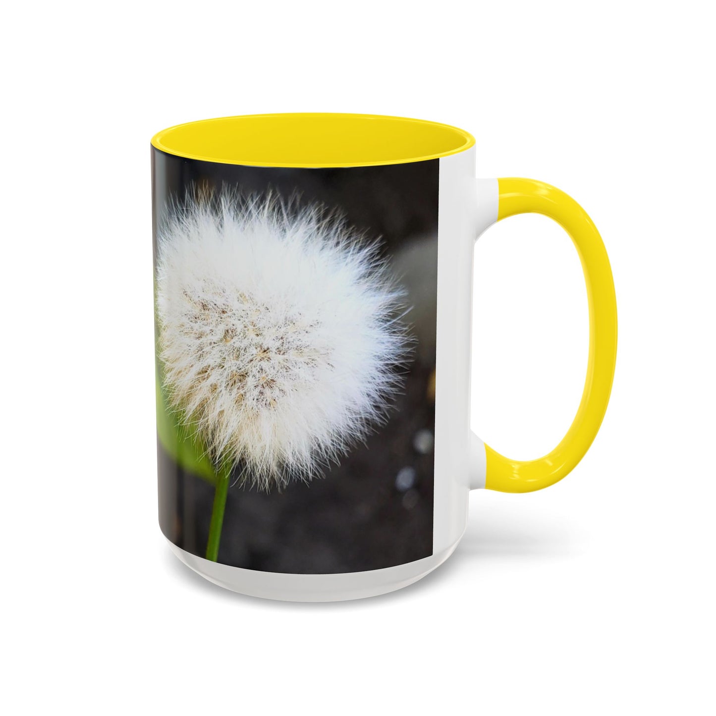 11oz/15oz Garden Themed Dandelion Flower Coffee Mug