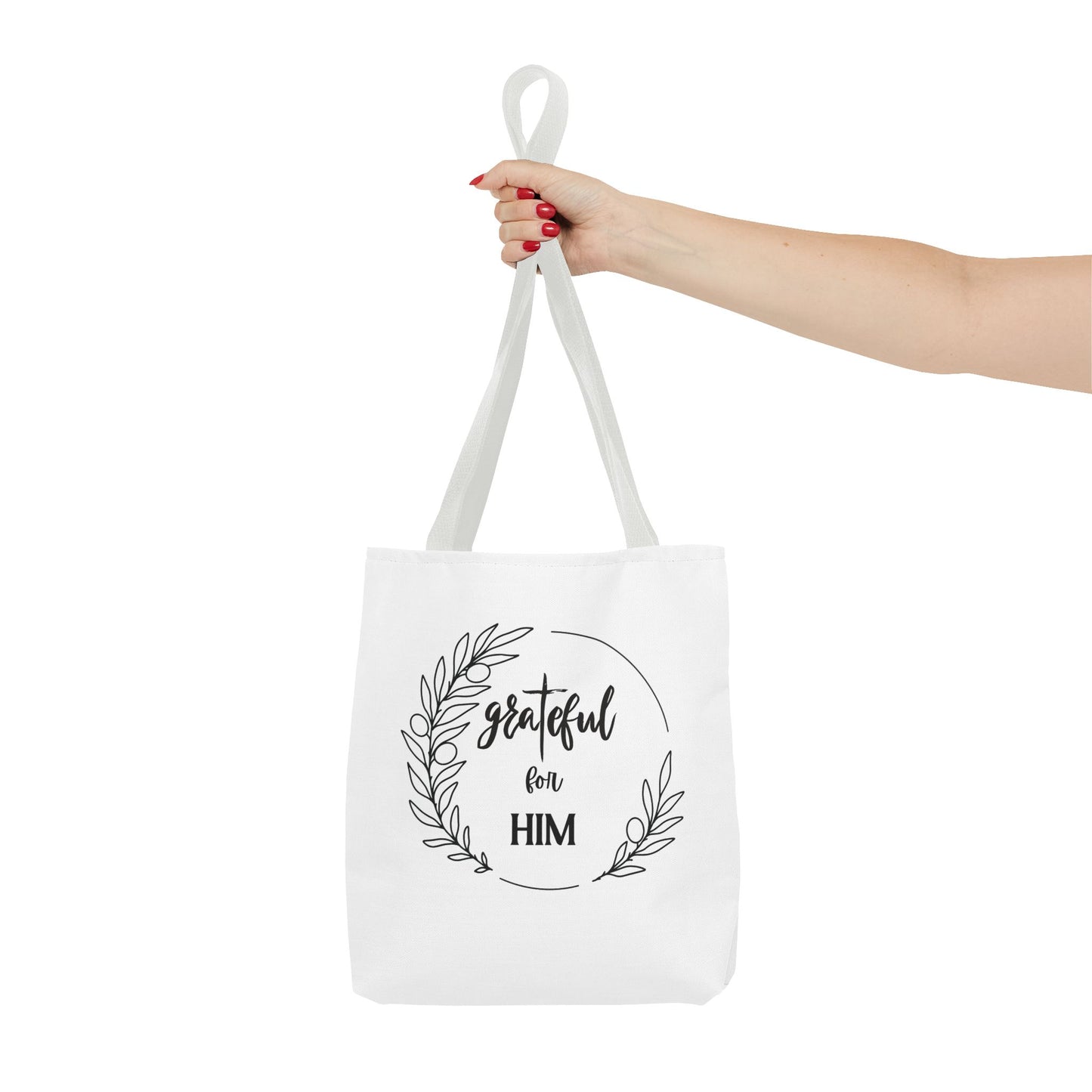 Unisex graTeful For Him Round Motif Tote Bag