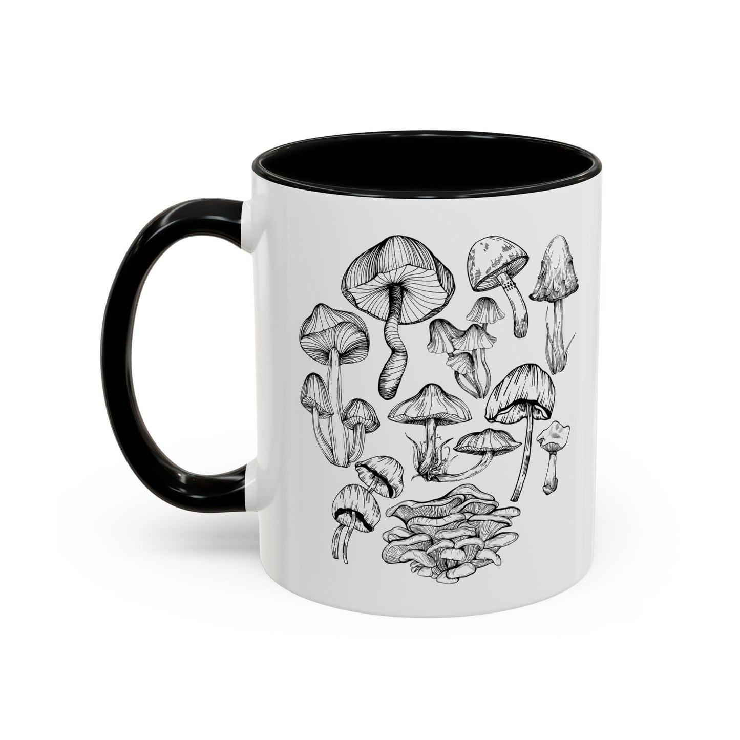 11oz/15oz Mushroom Lover Fungi Print Toadstool Coffee Mug