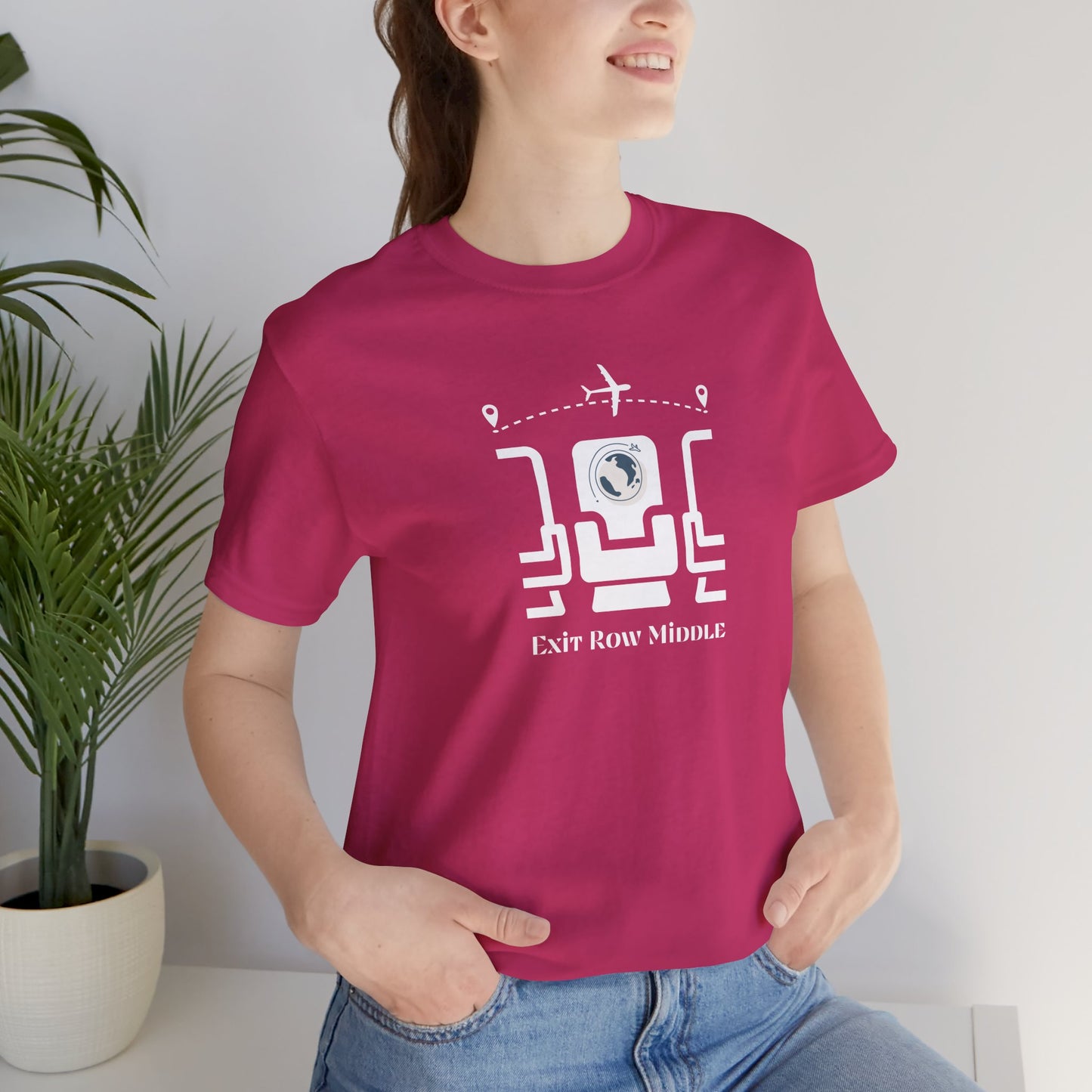 Unisex Jersey Short Sleeve Exit Row Middle Travel T-Shirt