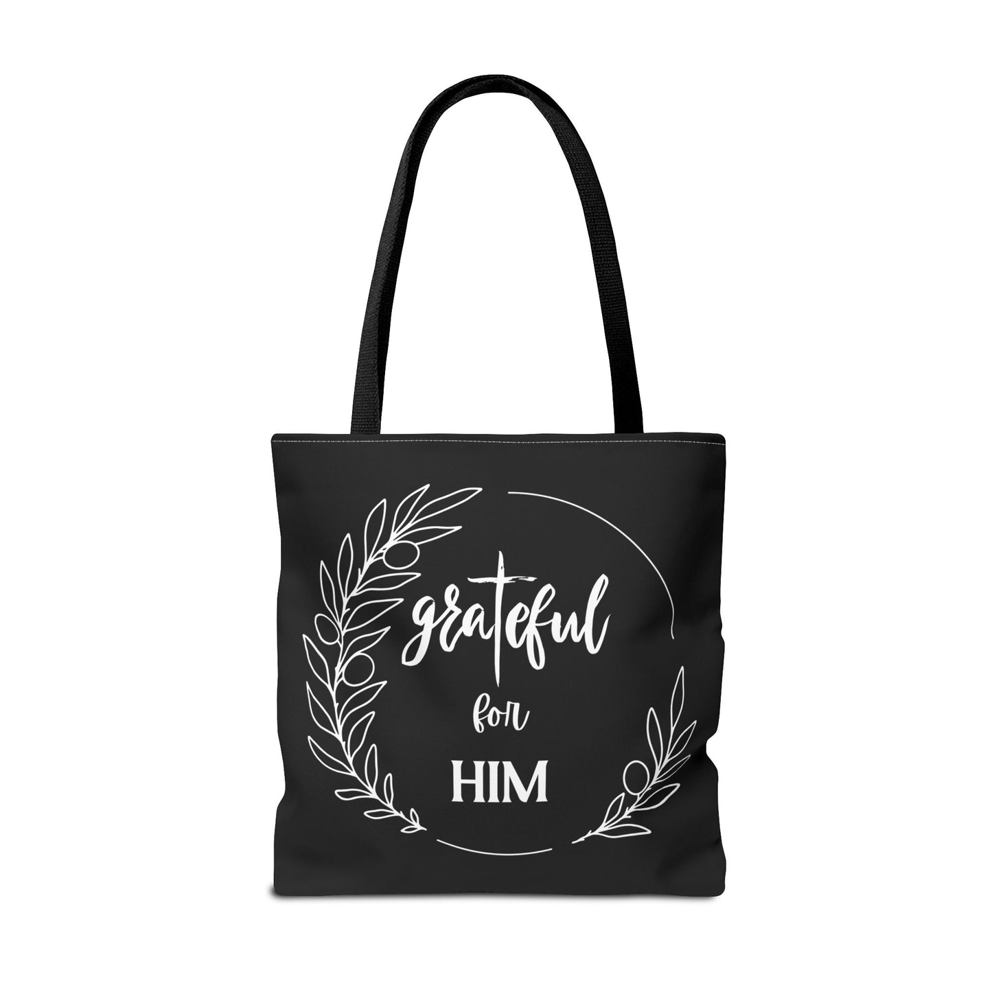 Unisex graTeful For Him Round Motif Tote Bag