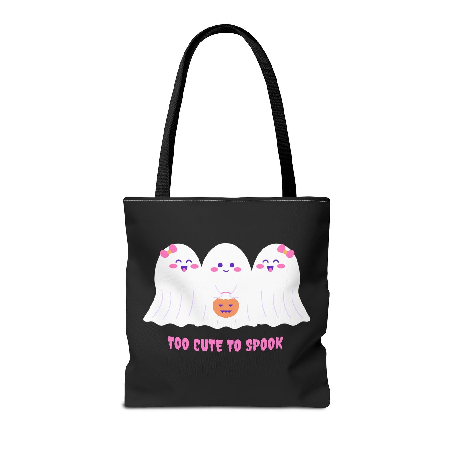 Cute Ghost Halloween Tote Bag Gift for Halloween Spooky Season Trick or Treating Bag Halloween Tote Fall Tote Bag Cute Tote Gift Idea