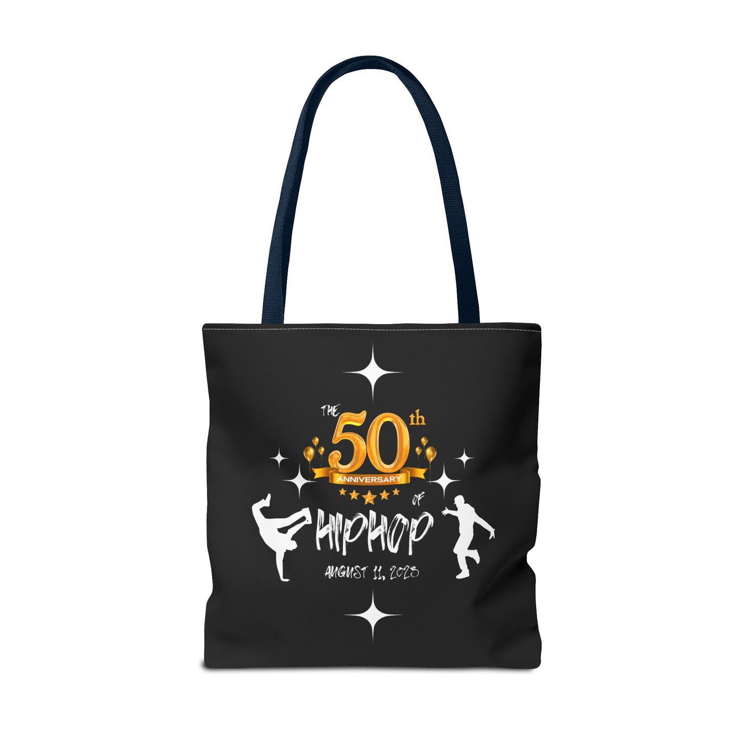 Unisex 50th Anniversary of HipHop August 11, 2023 Commemorative Tote Bag HipHop Anniversary Tote Music Fan Tote Bag Gift For DJ Music Lover