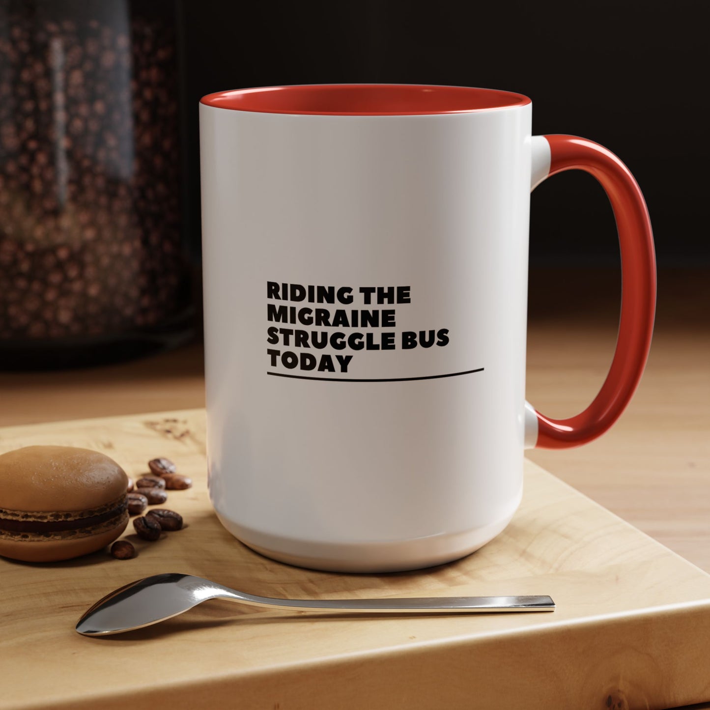 11oz/15oz Migraine Day Invisible Illness Warrior Riding The Migraine Struggle Bus Coffee Mug