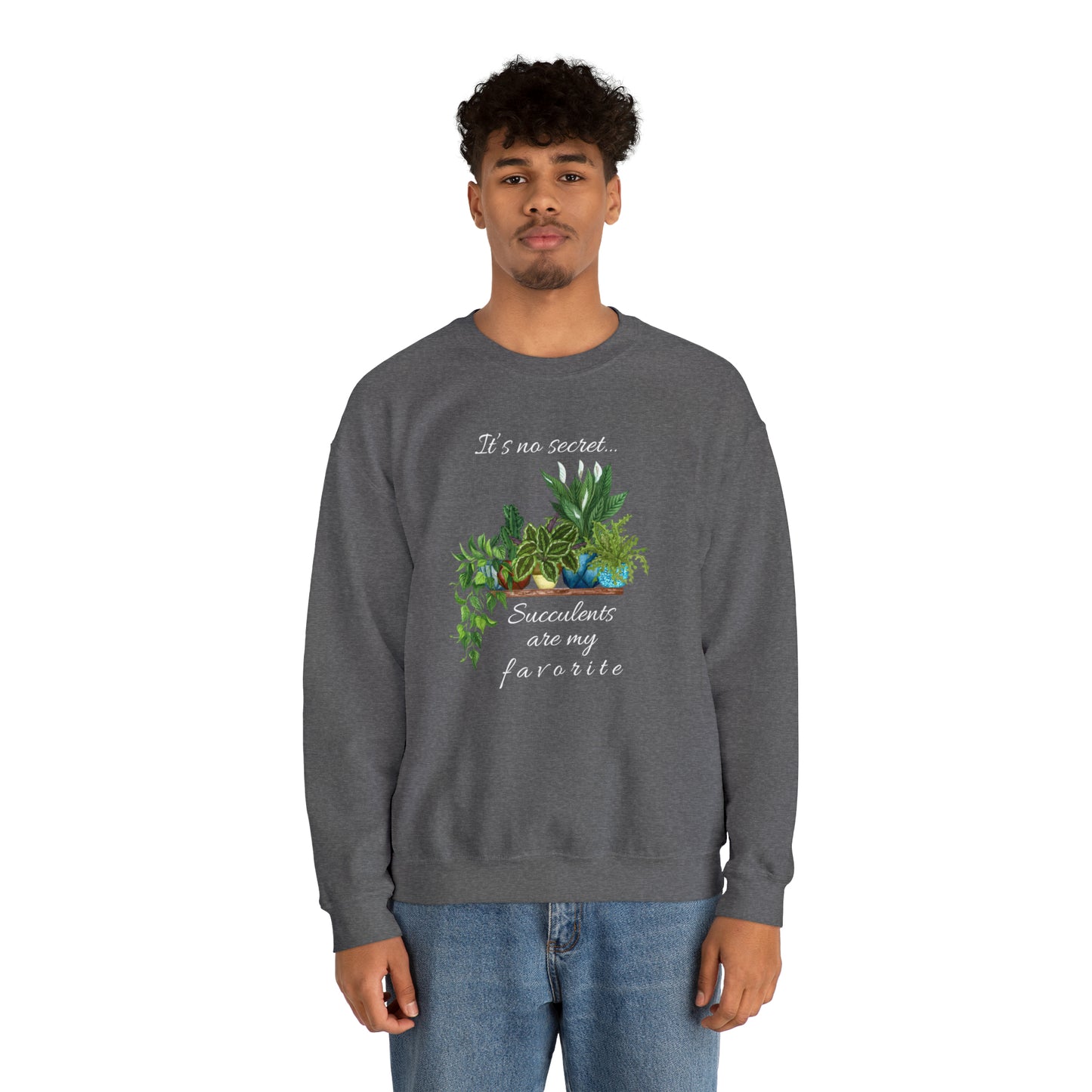 Unisex Garden Themed Succulents Are My Favorite Sweatshirt