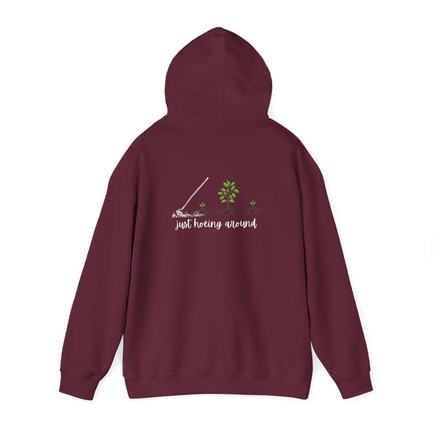 Unisex Heavy Blend™ Just Hoeing Around Gardening Hooded Sweatshirt