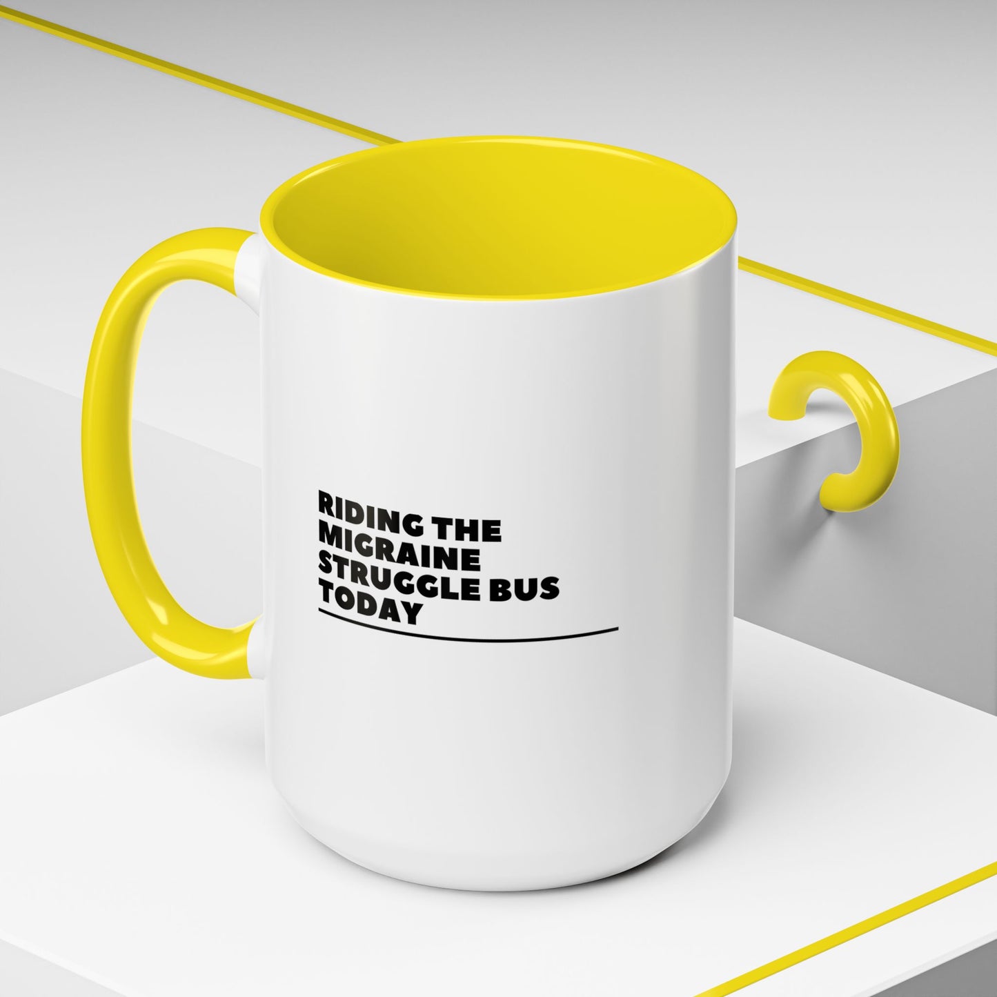 11oz/15oz Migraine Day Invisible Illness Warrior Riding The Migraine Struggle Bus Coffee Mug